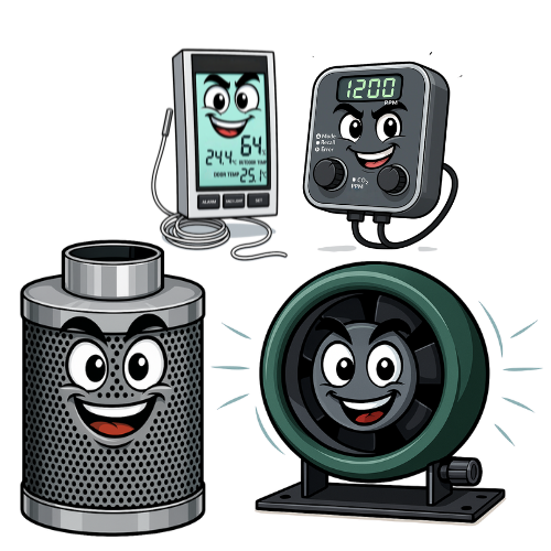 Hydro Oasis Climate Control Mascots