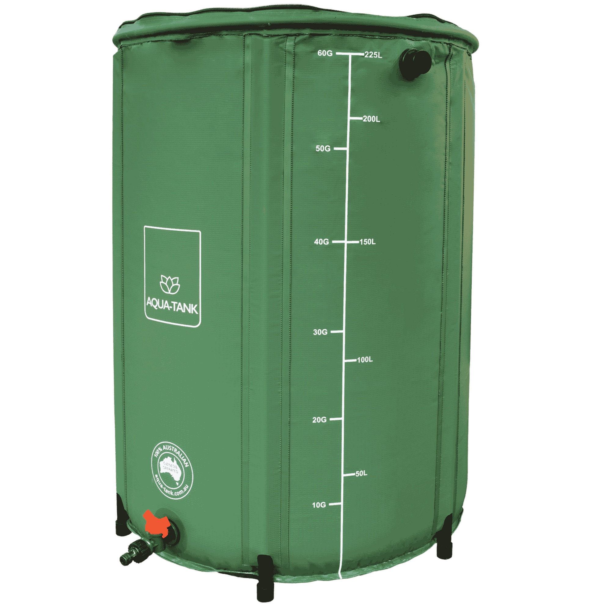Aqua-Tank Flexible Water Tank - 225L Side View