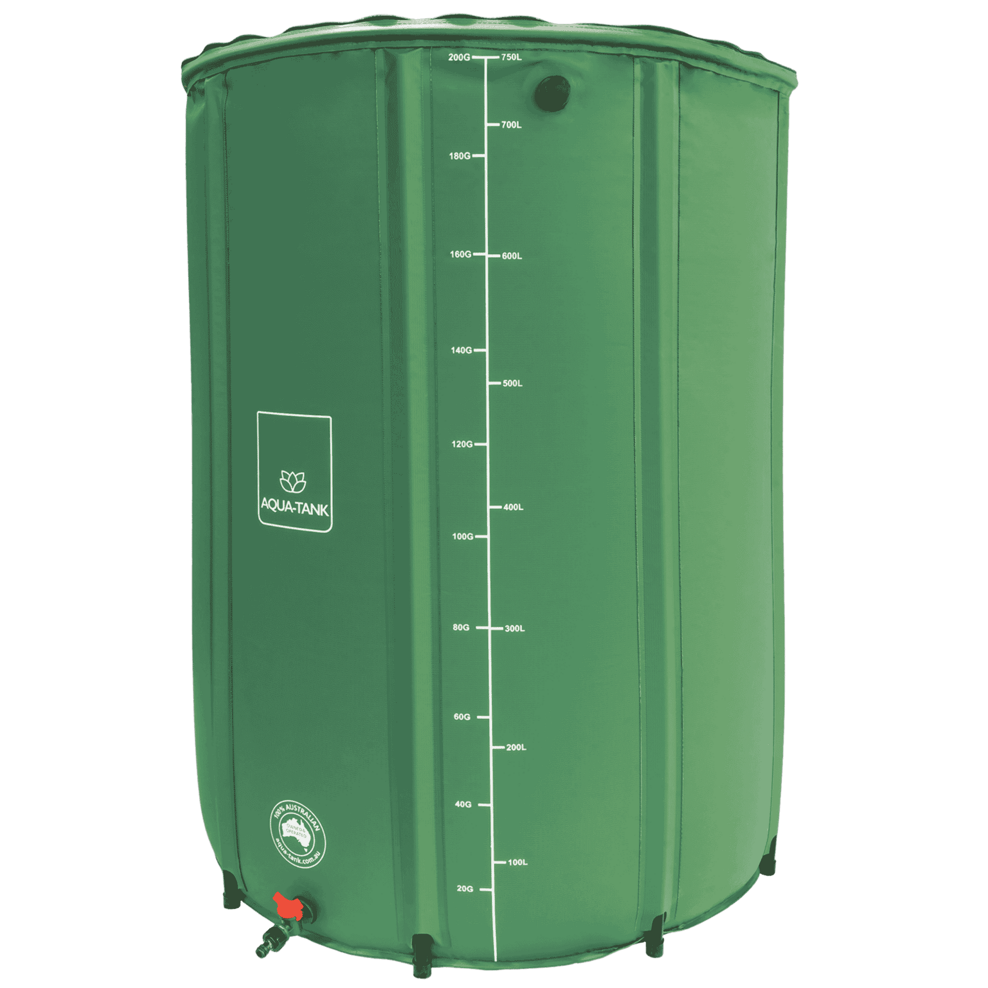 Aqua-Tank Flexible Water Tank - 750L Side View