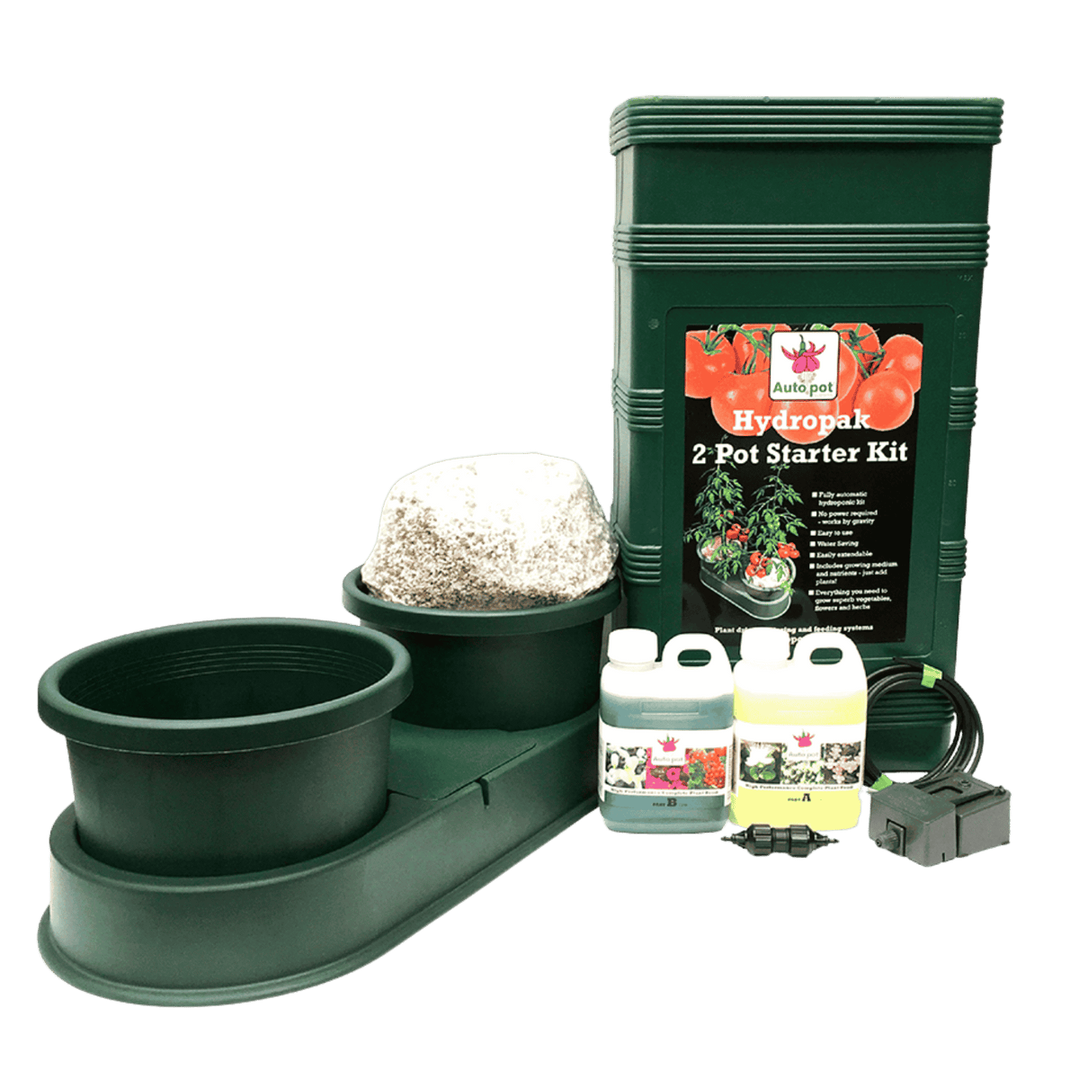 Autopot Hydropak 2 Pot Starter Kit — Plug-and-Play Gravity-Fed System with 35L Reservoir
