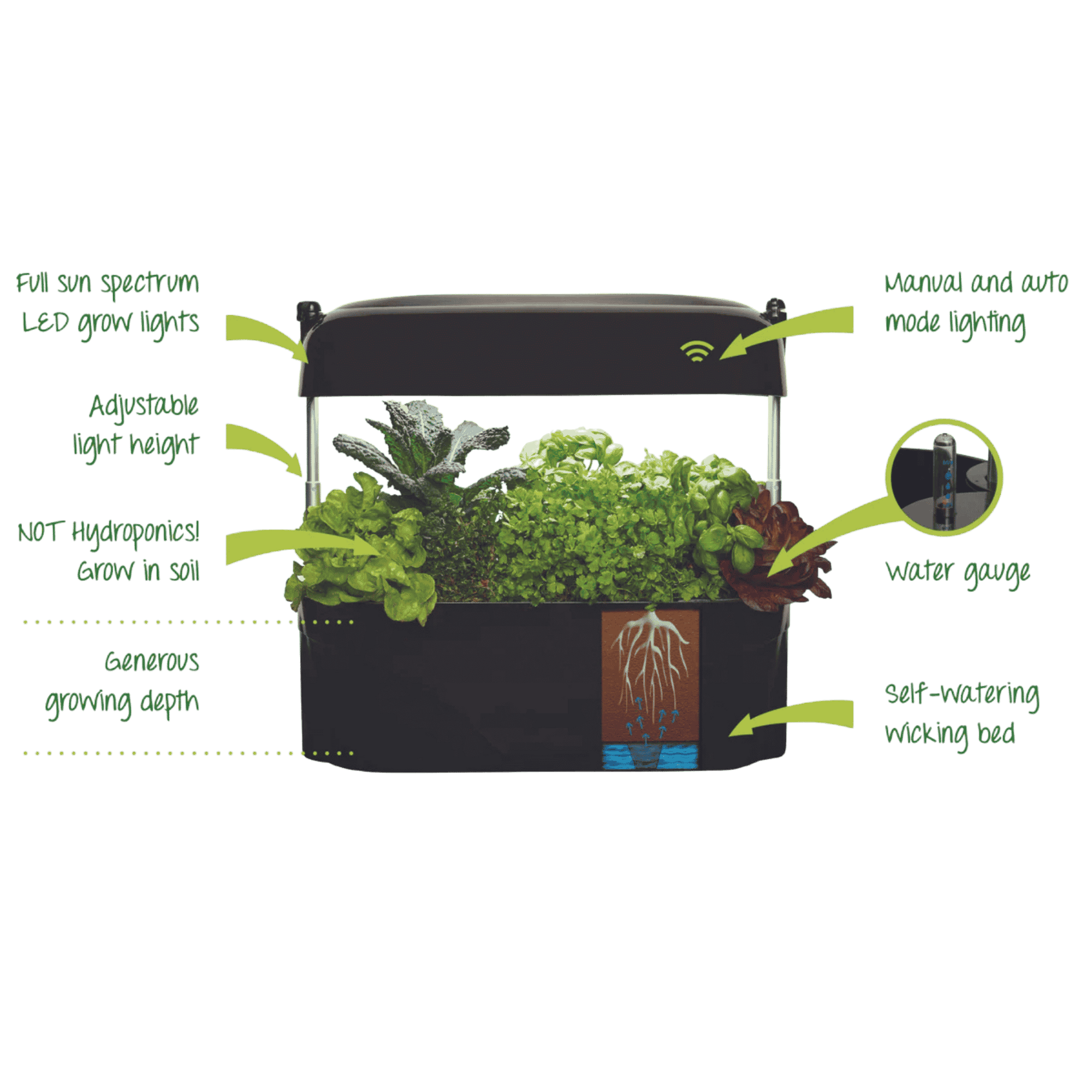 Black Vegepod Kitchen Garden - Benefits