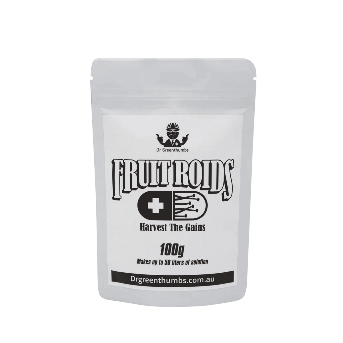 Dr Greenthumbs Fruit Roids - 100g — Organic Flowering Enhancer with Enzymes Aminos & Carbs