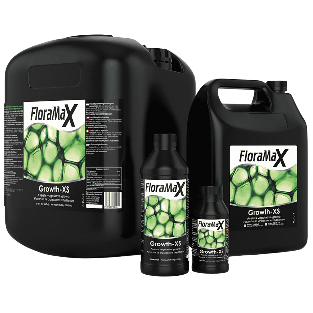 FloraMax Growth XS - All Sizes — Vegetative Growth Stimulant & Transplant Recovery Tonic