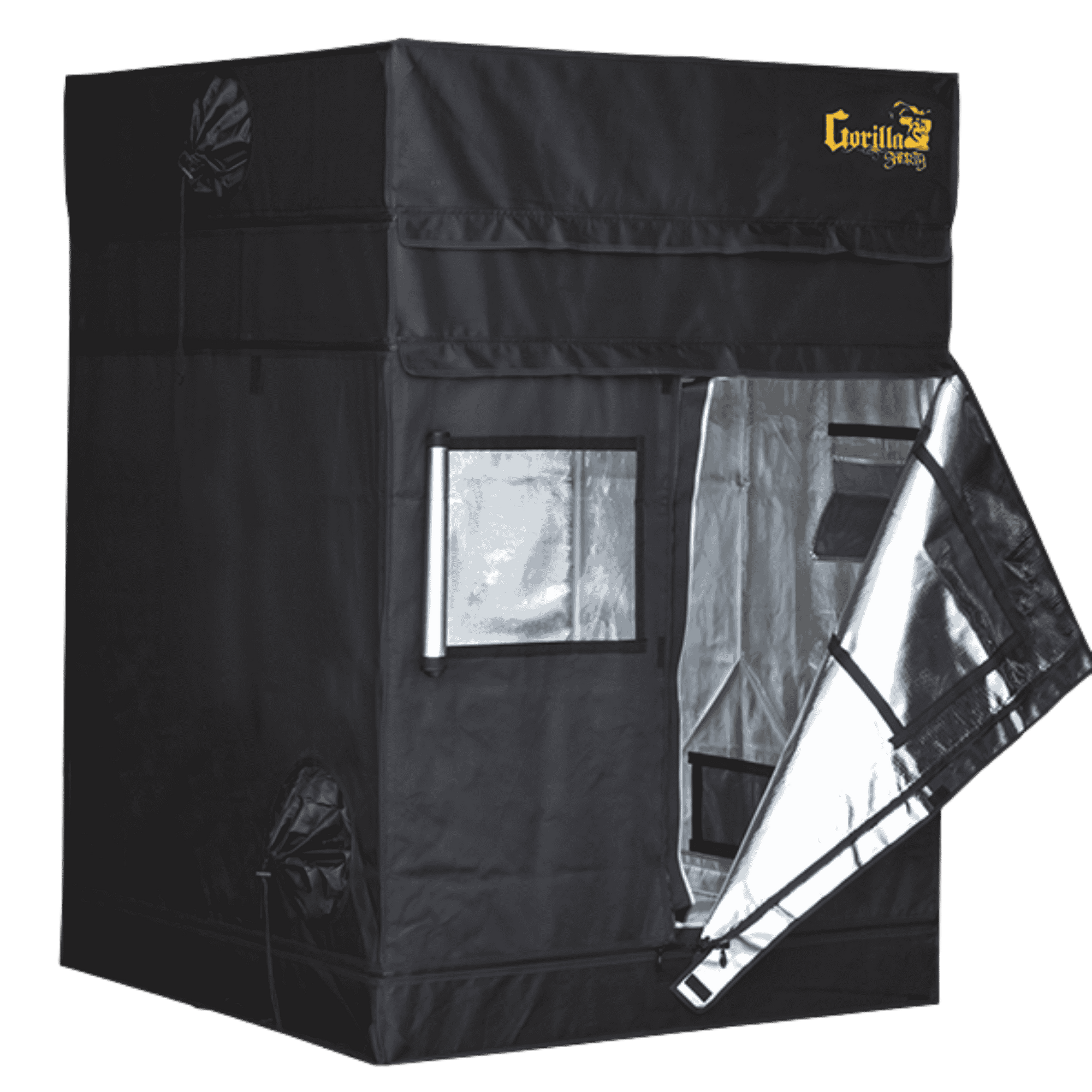 Gorilla Grow Tent Shorty 4' x 4' - Side View Open