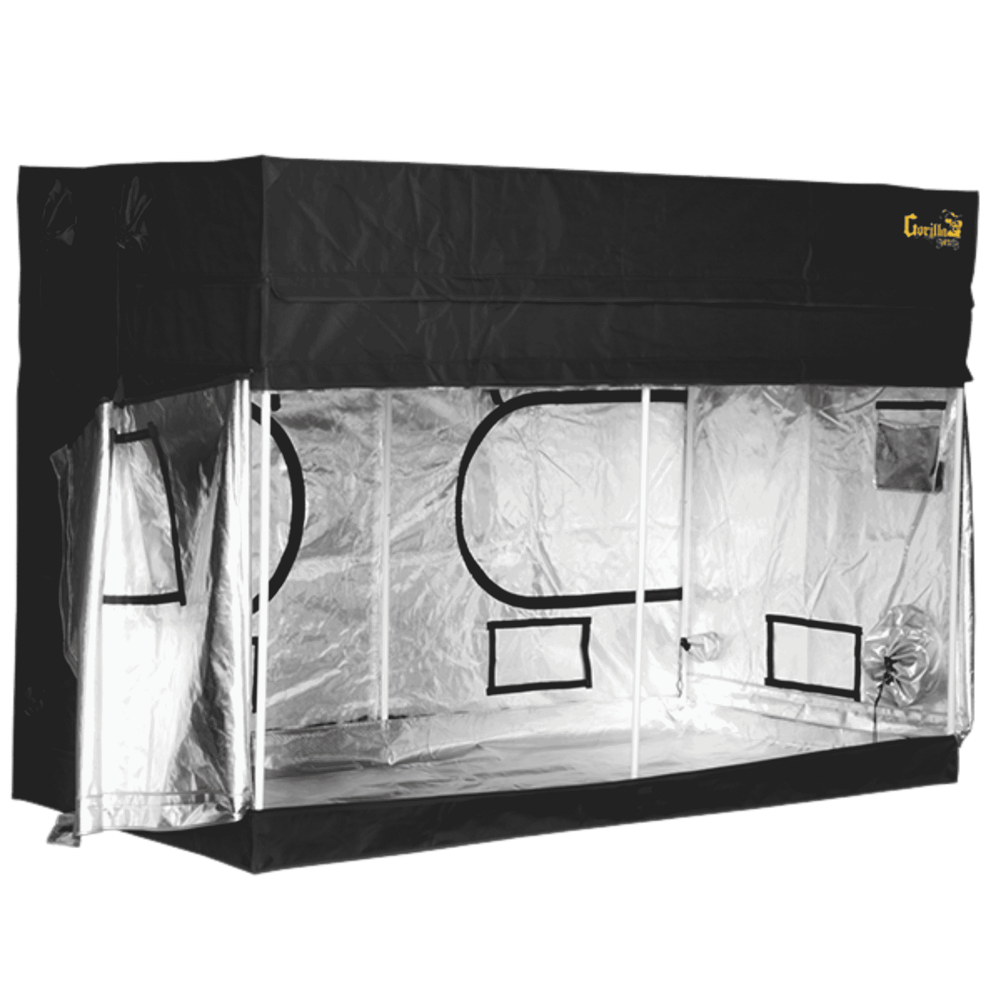 Gorilla Grow Tent Shorty 4' x 8' - Side View Open