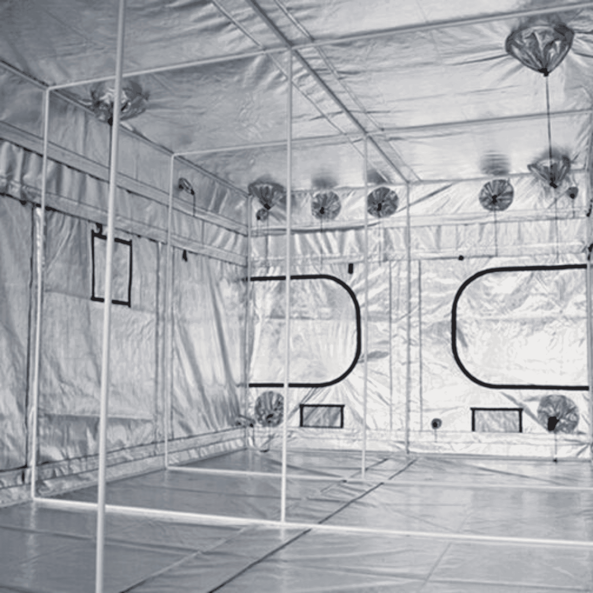 Gorilla Grow Tent Pro 10' x 20' - Inside