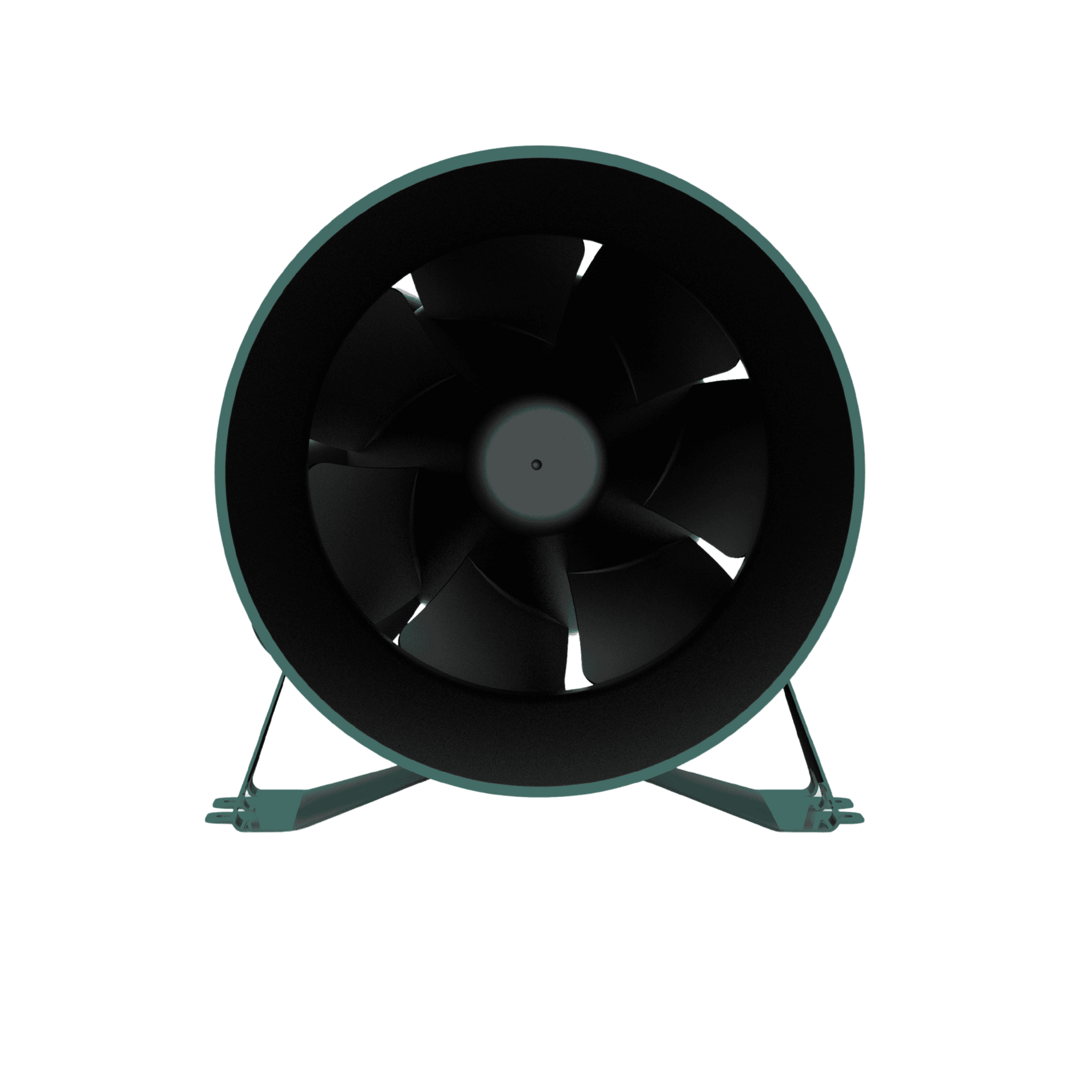 HVC EC Mixed Flow Inline Fan - 150mm - Front View