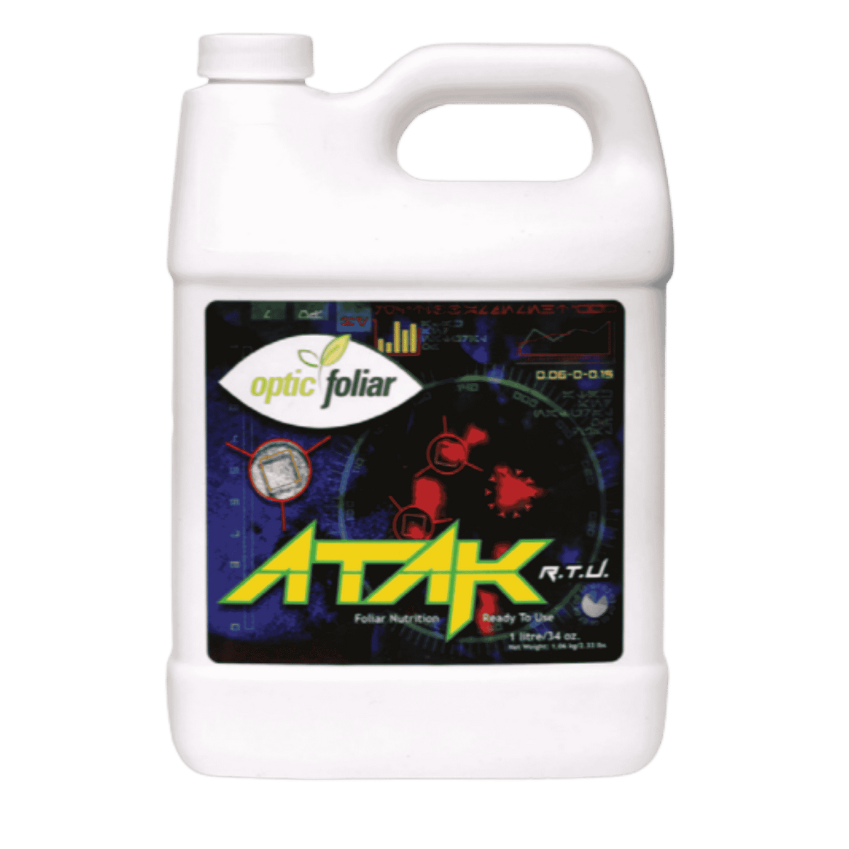 Optic Foliar ATAK - 1L — Foliar Conditioner for Clean Resilient Leaf Surfaces