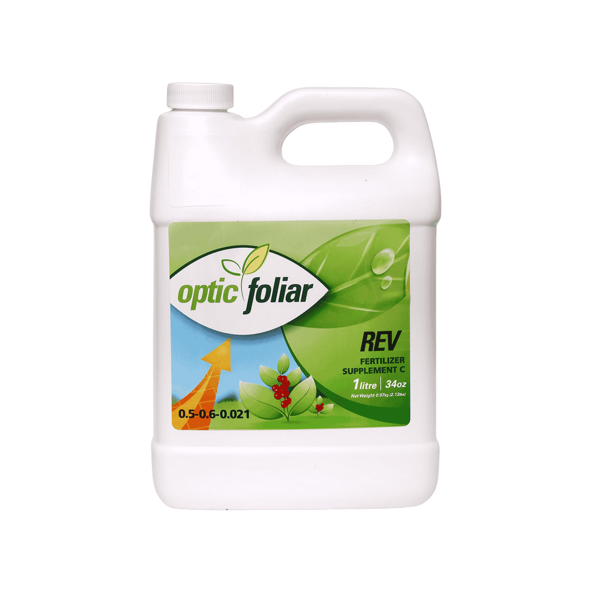 Optic Foliar REV - 1L — Foliar Supplement with Micros B1 & Aminos (Pairs with Watts)