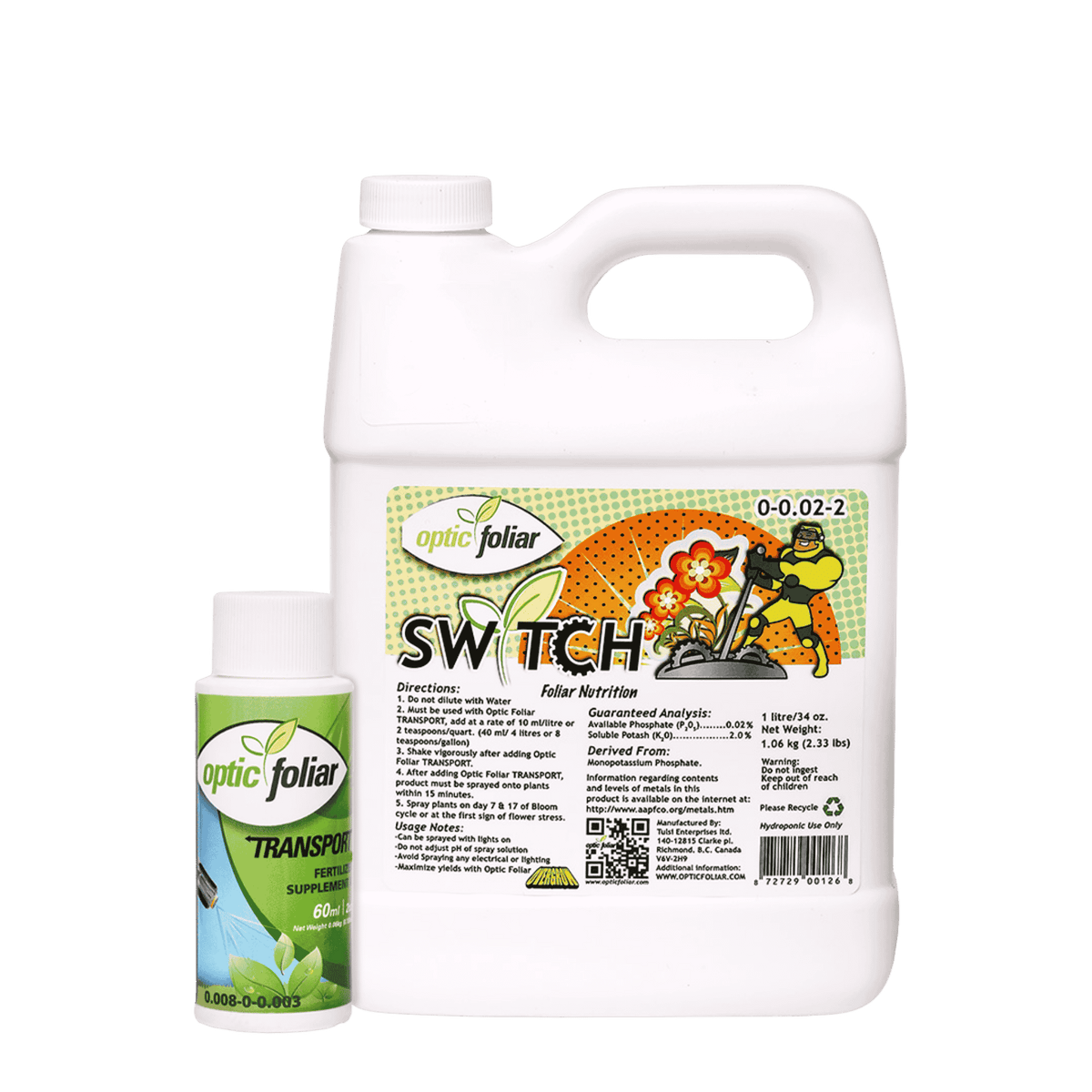 Optic Foliar Switch - 1L — Flower-Initiation Foliar Spray for Faster Veg-to-Bloom Switch