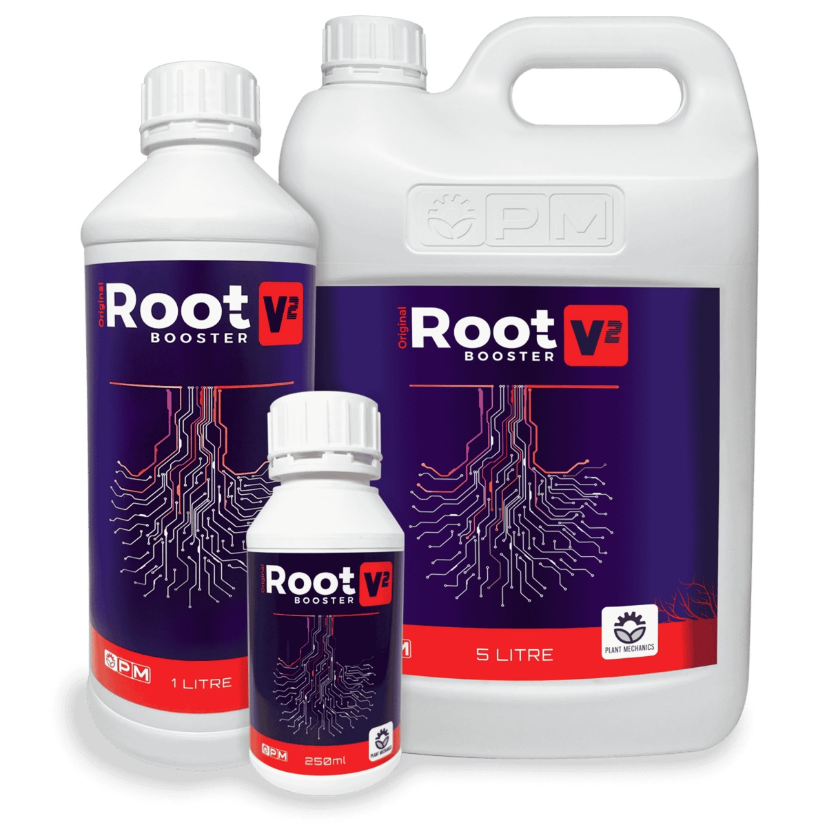 Plant Mechanics Root Booster V2 - All Sizes — Hormonal Root Stimulator with Auxins & Cytokinins