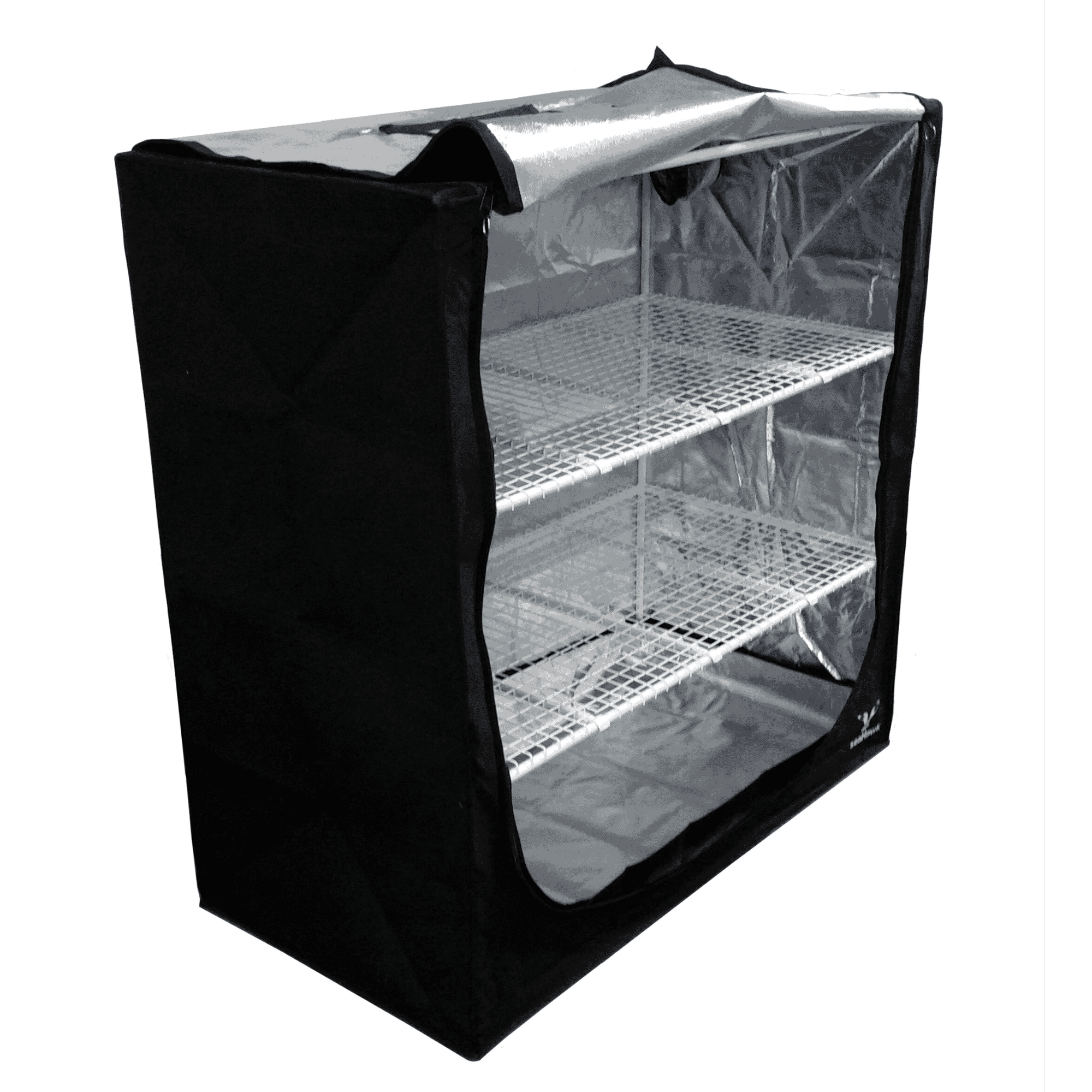 SeaHawk 1.2 x 0.6 x 1.2 m Grow Tent - Side View Open