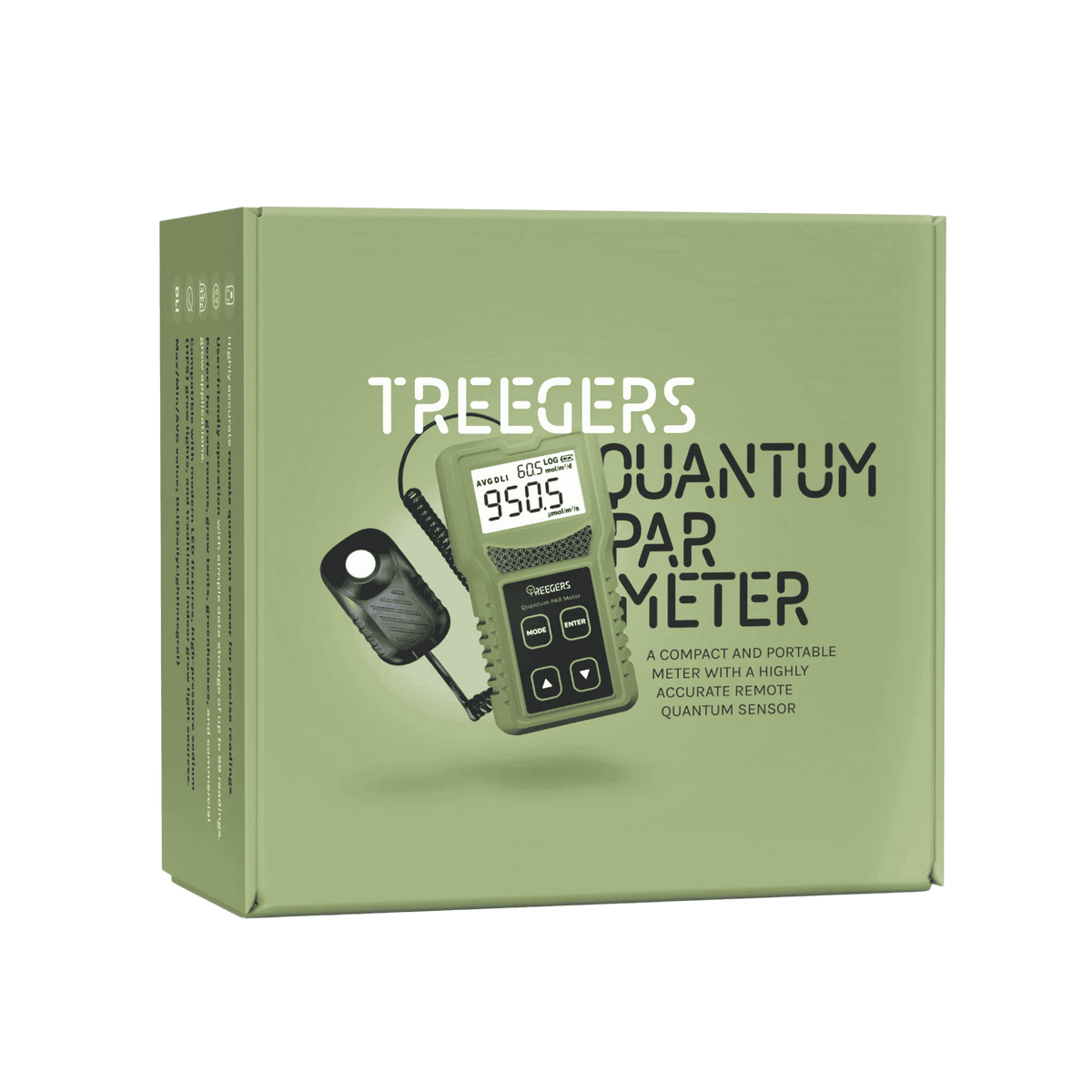 Treegers Quantum PAR Meter boxed — Pro-Grade Photosynthetically Active Radiation Meter