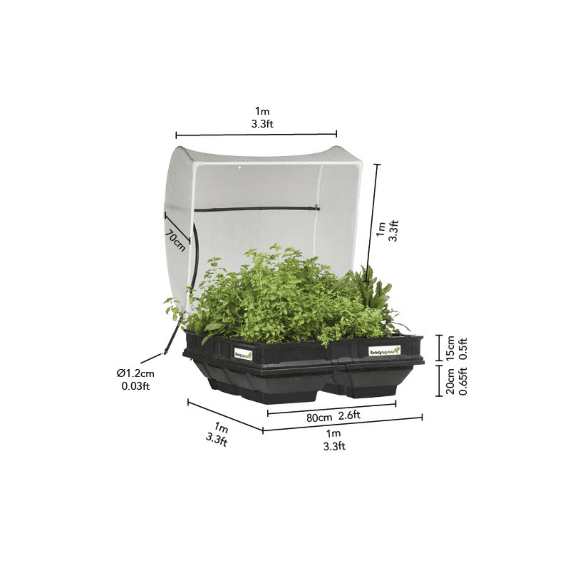 Vegepod Raised Garden Bed - Medium Dimensions