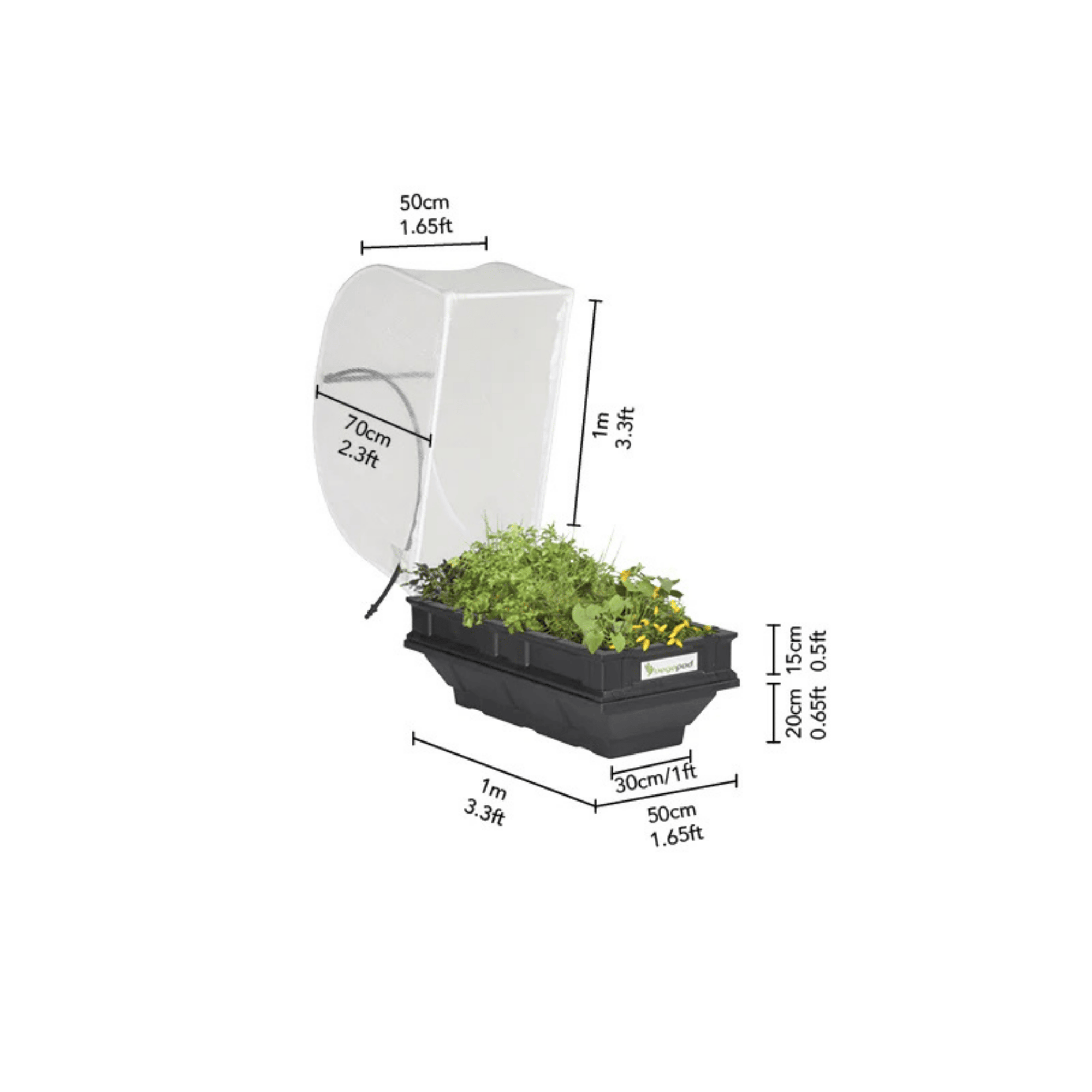 Vegepod Raised Garden Bed - Small Dimensions