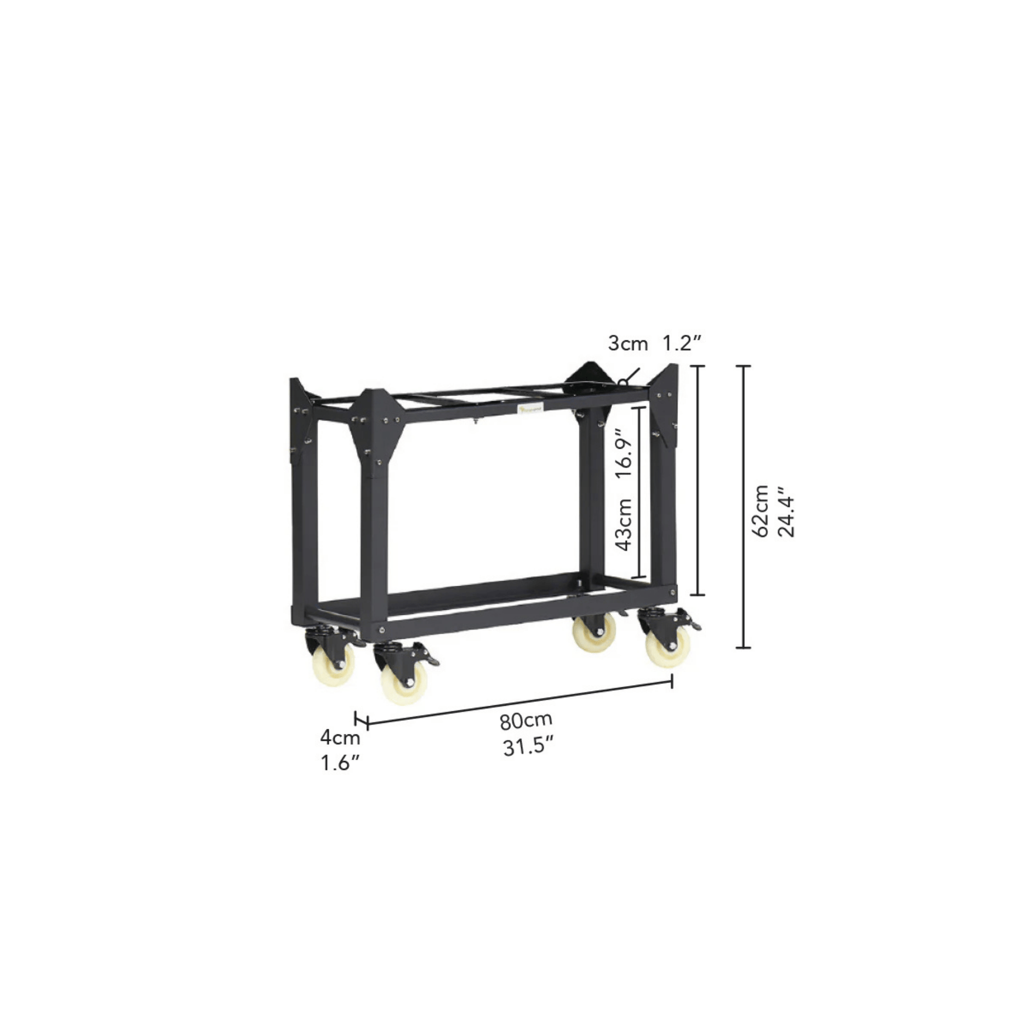Vegepod Trolley Stand - Small Dimensions