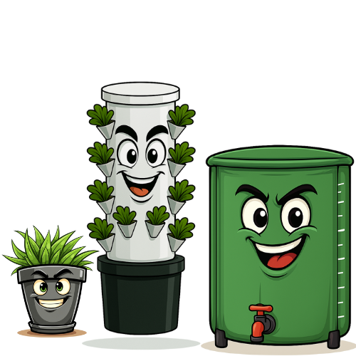 Hydro Oasis Pots & Systems Mascots