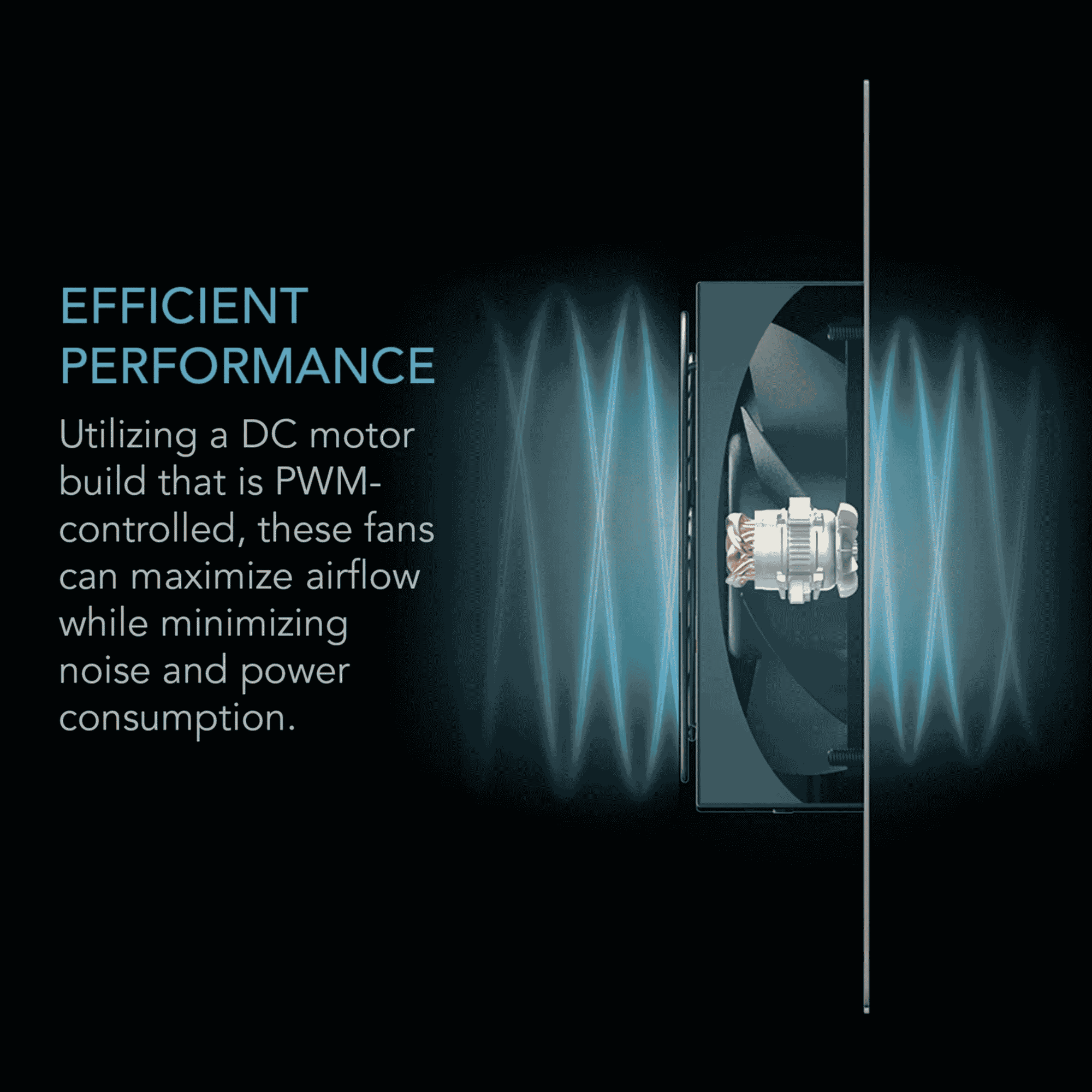 AC Infinity AIRTITAN T8 efficient performance — PWM DC motor delivers high airflow at low draw