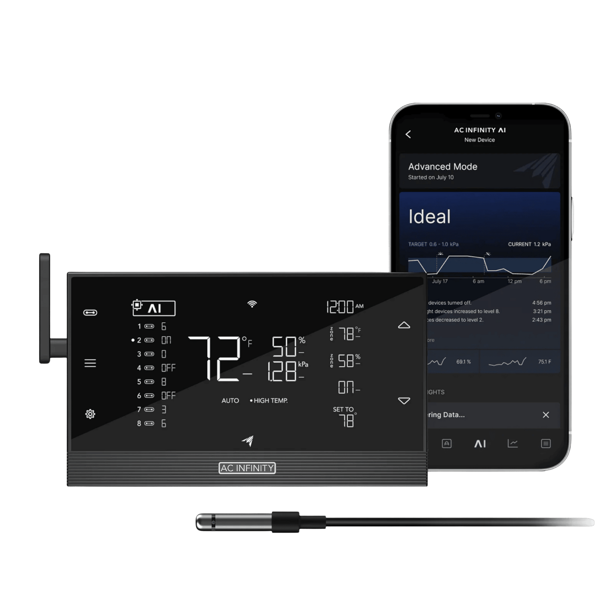 AC Infinity AI+ Environmental Controller — AI-Powered UIS Climate Controller for up to 8 Devices