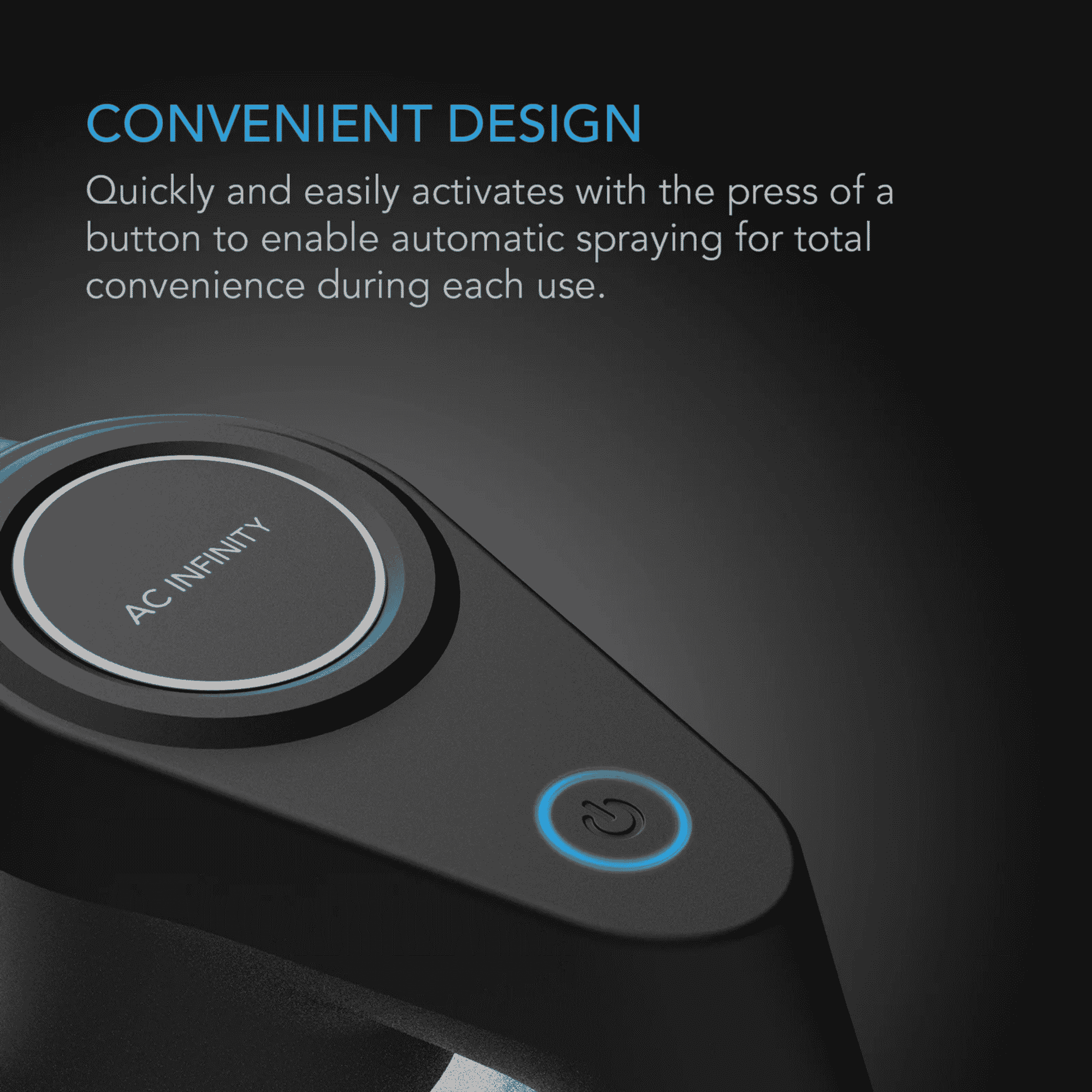 AC Infinity Automatic Sprayer convenient design — ergonomic grip & balanced 2L tank