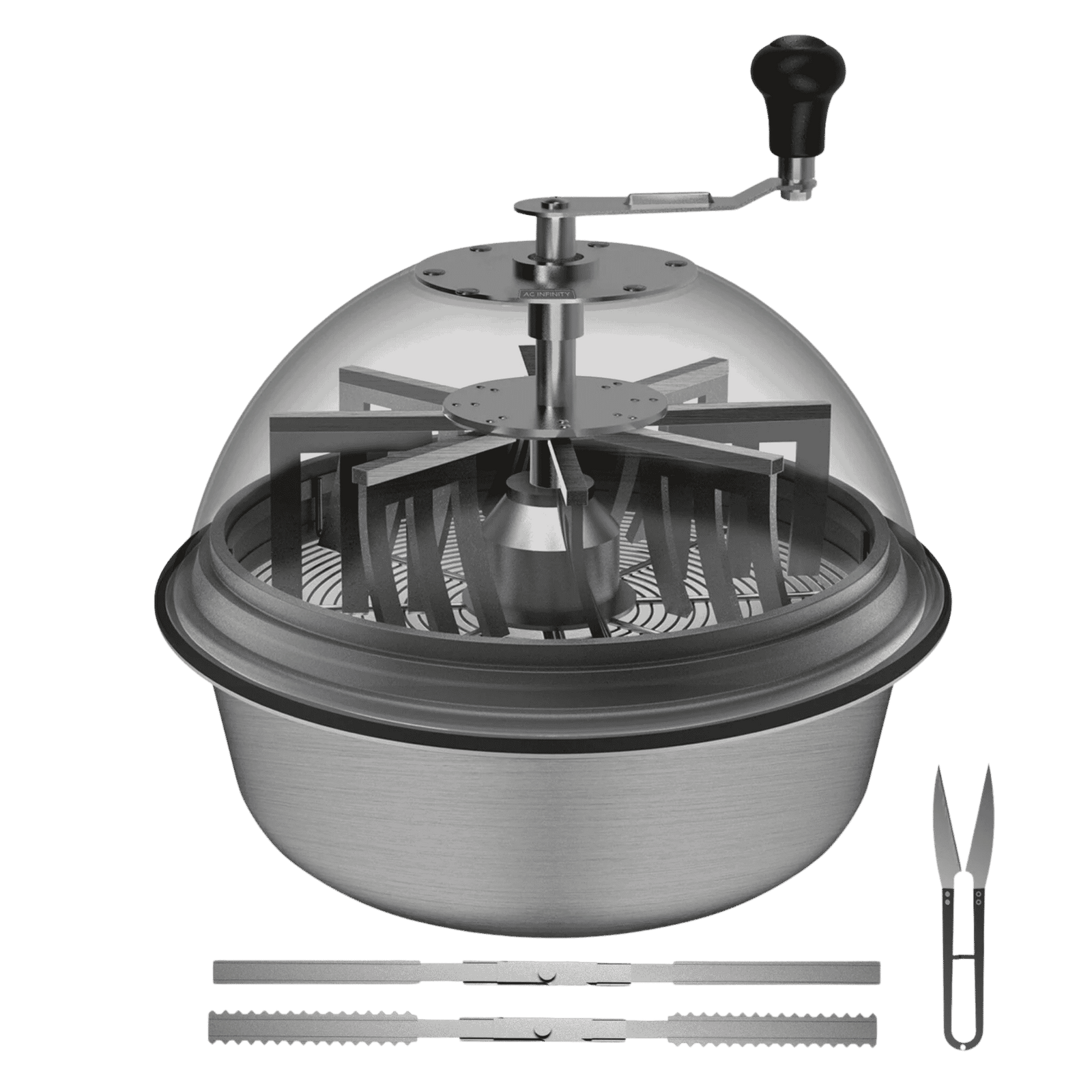AC Infinity Bowl Trimmer 16" — Manual Bud Trimming Machine for Herbs Buds & Flowers