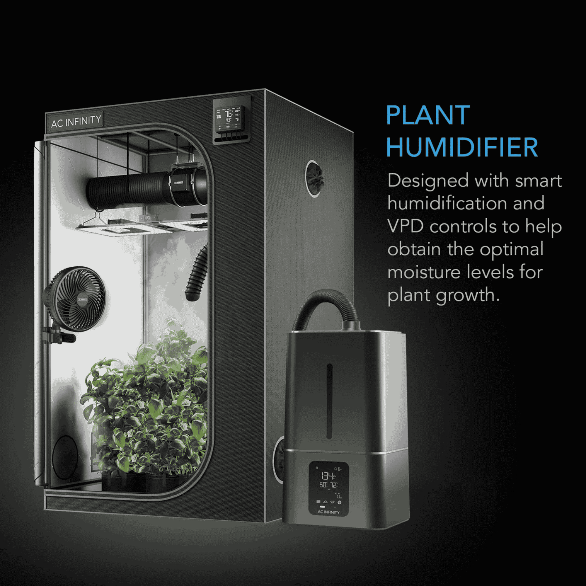 AC Infinity CLOUDFORGE T7 — sustained ultrasonic moisture output for large grows