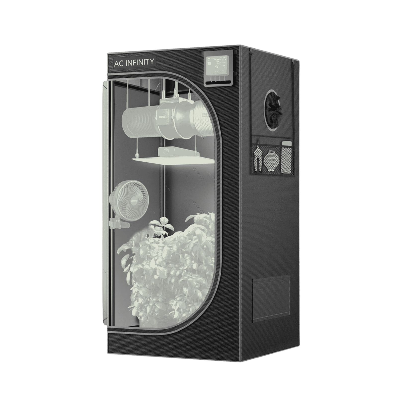 AC Infinity CLOUDLAB 422 Grow Tent — 0.6 x 0.6 x 1.21m Indoor Grow Tent with 2000D Canvas