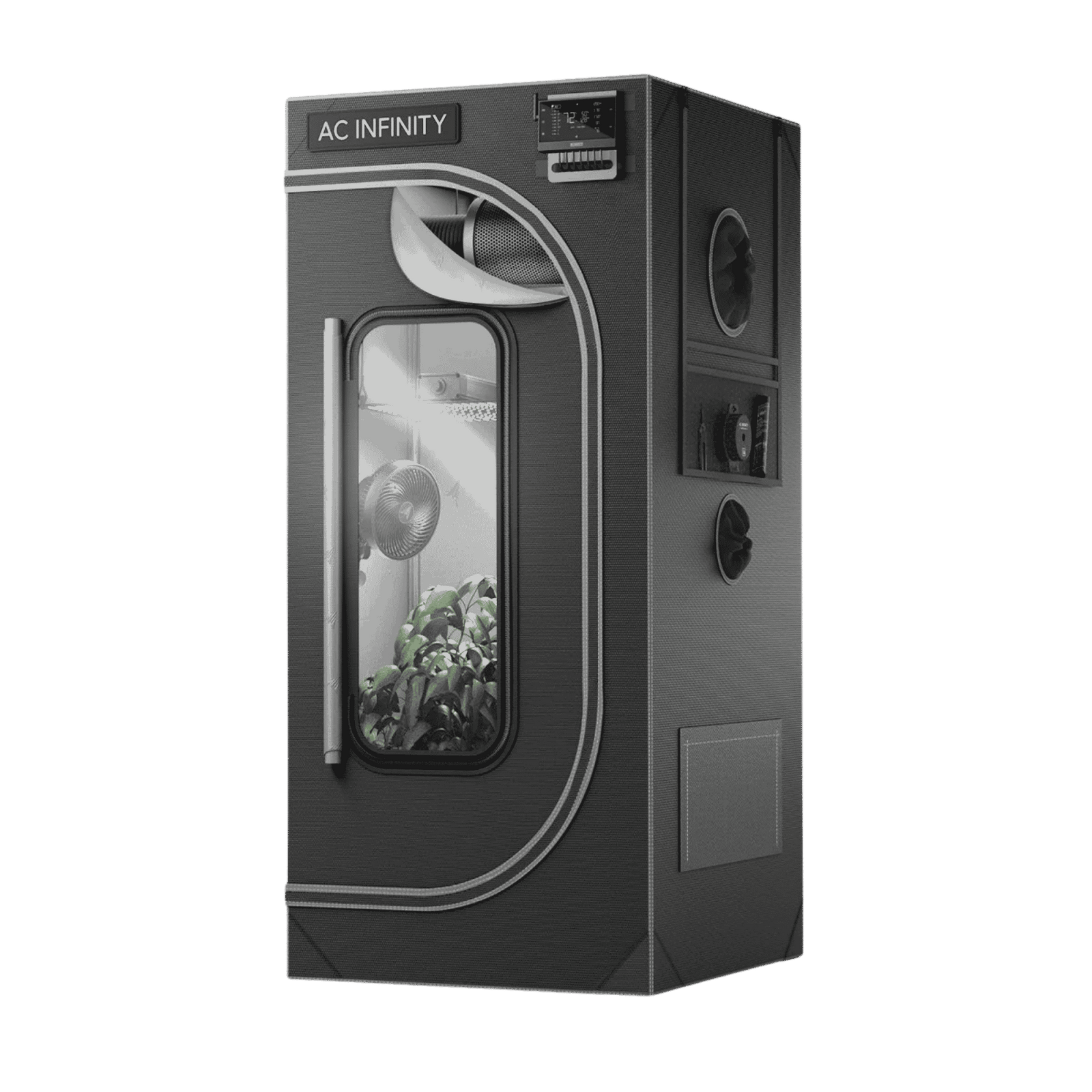 AC Infinity CLOUDLAB 722 Grow Tent — 0.6 x 0.6 x 1.82m Tall Indoor Grow Tent with 2000D Canvas
