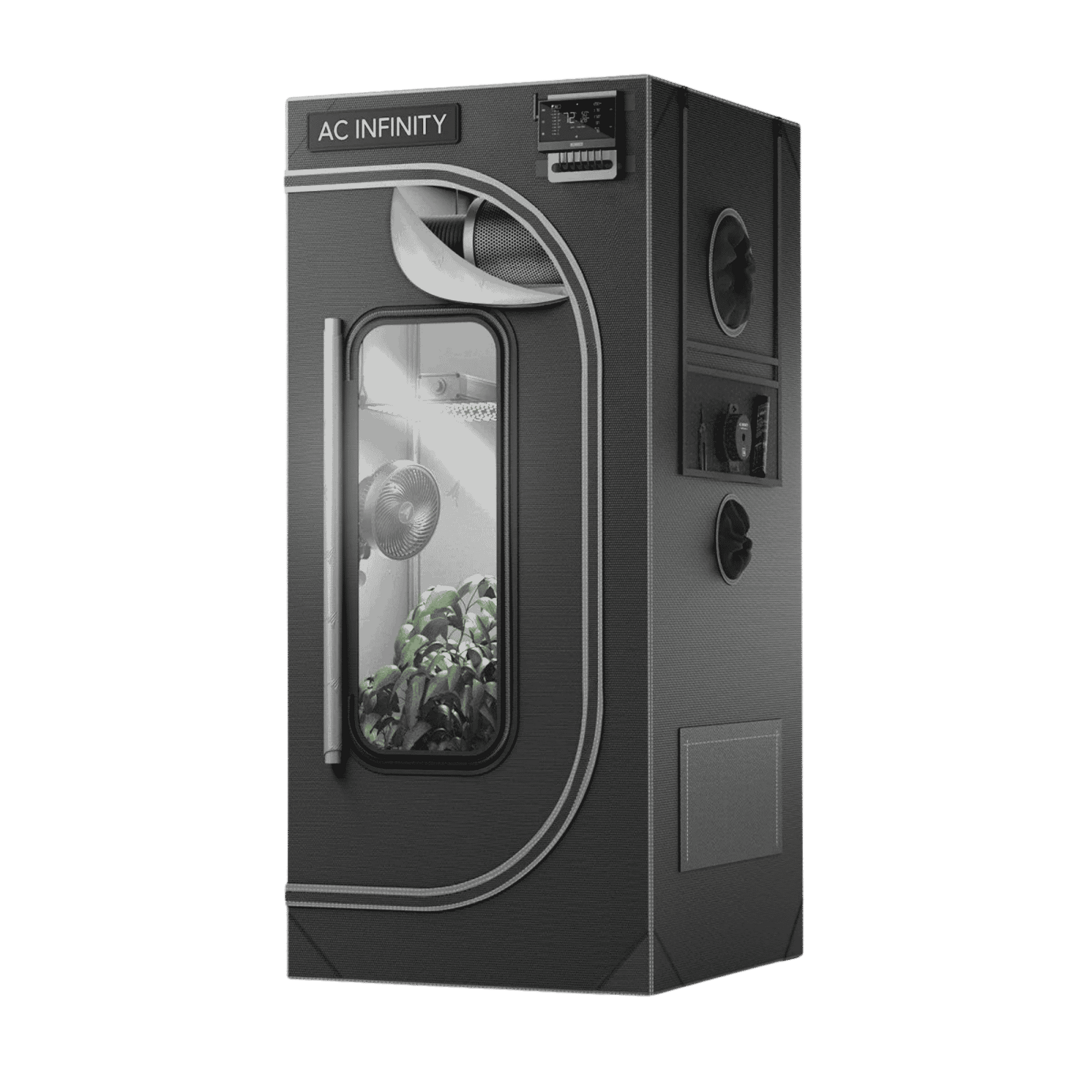 AC Infinity CLOUDLAB 722 Grow Tent — 0.6 x 0.6 x 1.82m Tall Indoor Grow Tent with 2000D Canvas