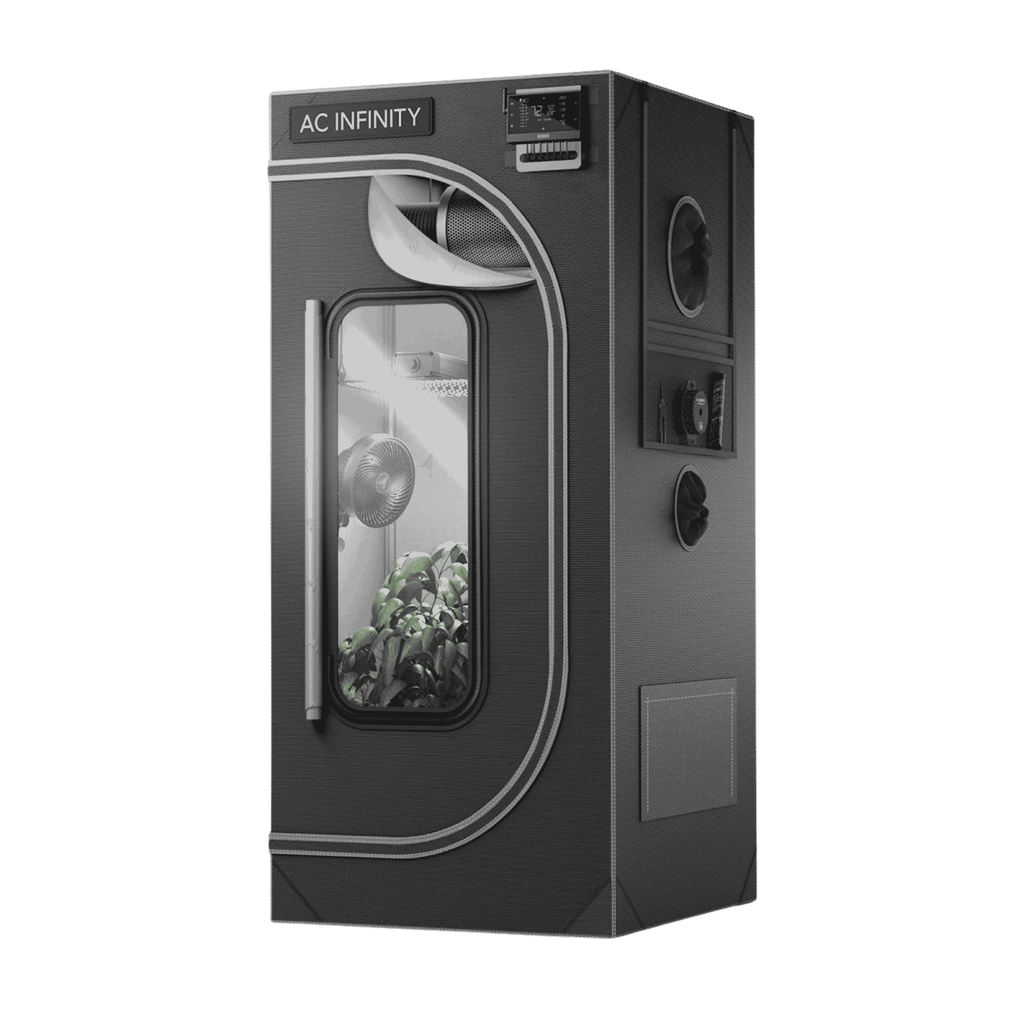 AC Infinity CLOUDLAB 722 Grow Tent — 0.6 x 0.6 x 1.82m Tall Indoor Grow Tent with 2000D Canvas