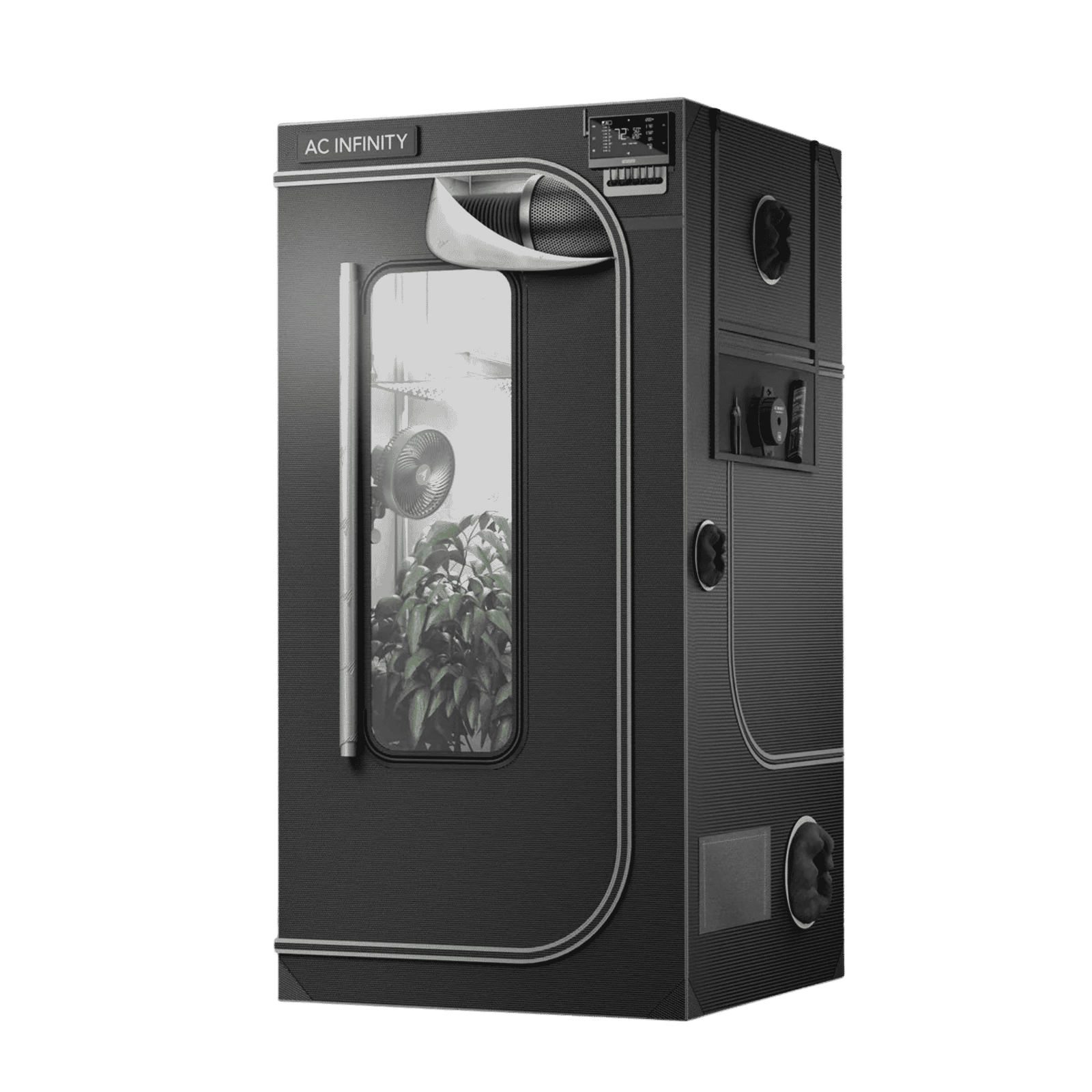 AC Infinity CLOUDLAB 733 Grow Tent — 0.9 x 0.9 x 1.8m Indoor Grow Tent with 2000D Canvas