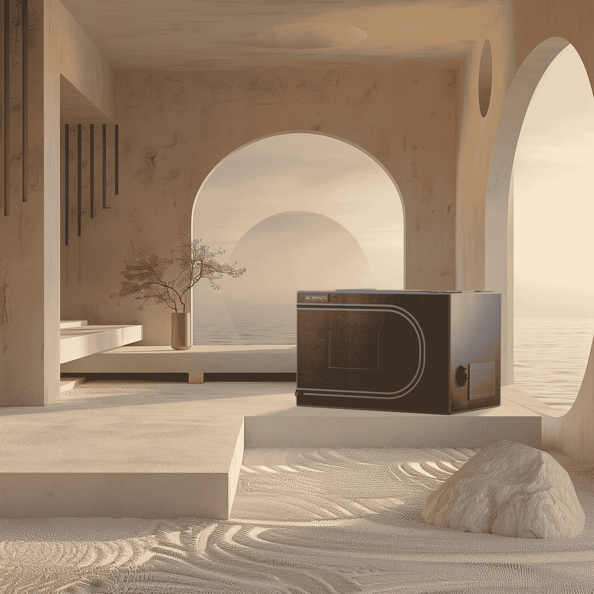 AC Infinity CLOUDLAB Propagation Tent concept art — controlled microclimate for clones & seedlings