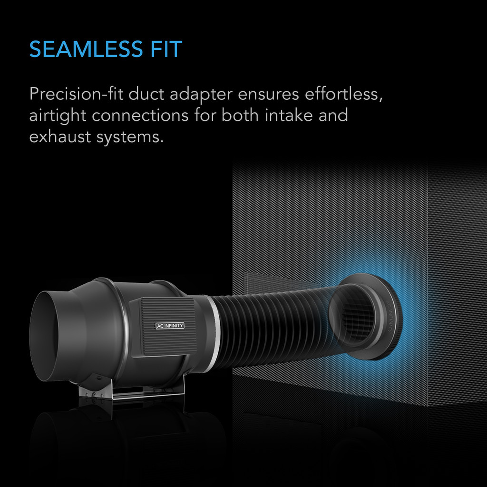 AC Infinity Duct Vent — Seamless Fit