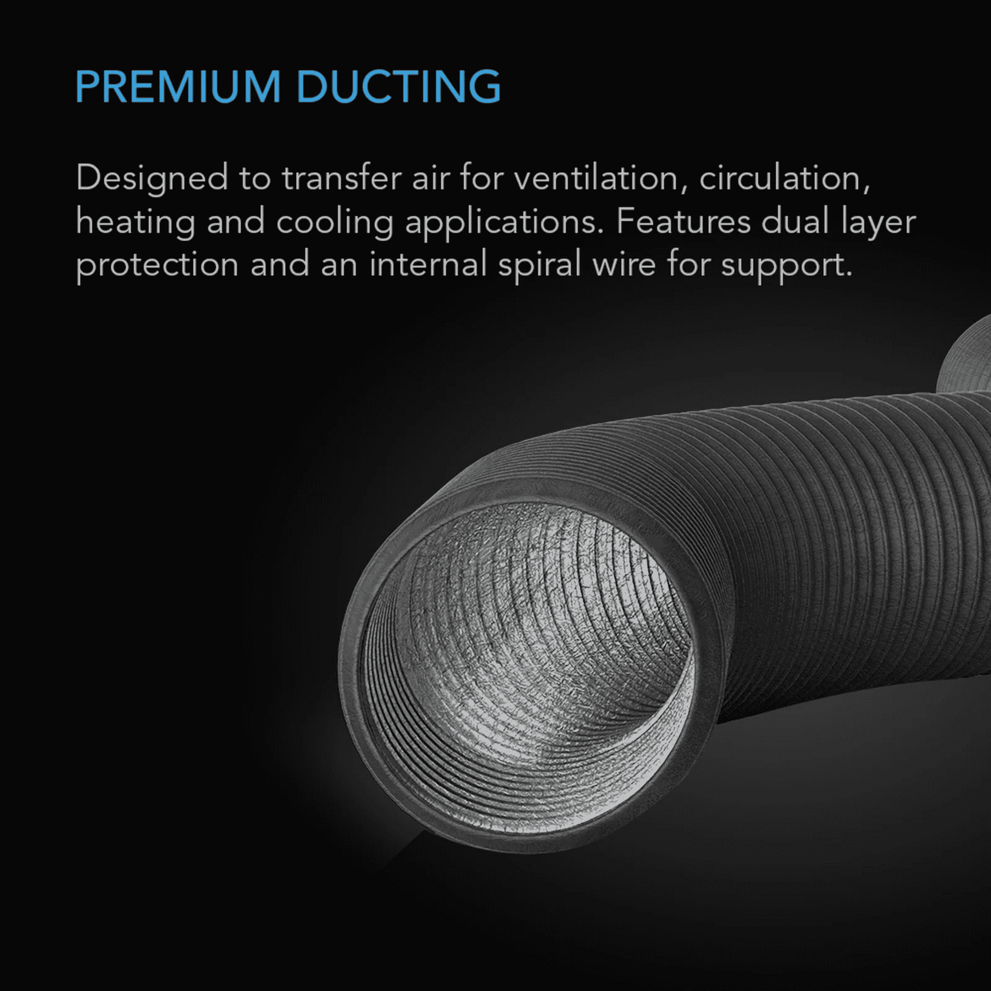 AC Infinity Ducting premium build — heavy-duty four-layer aluminium foil construction