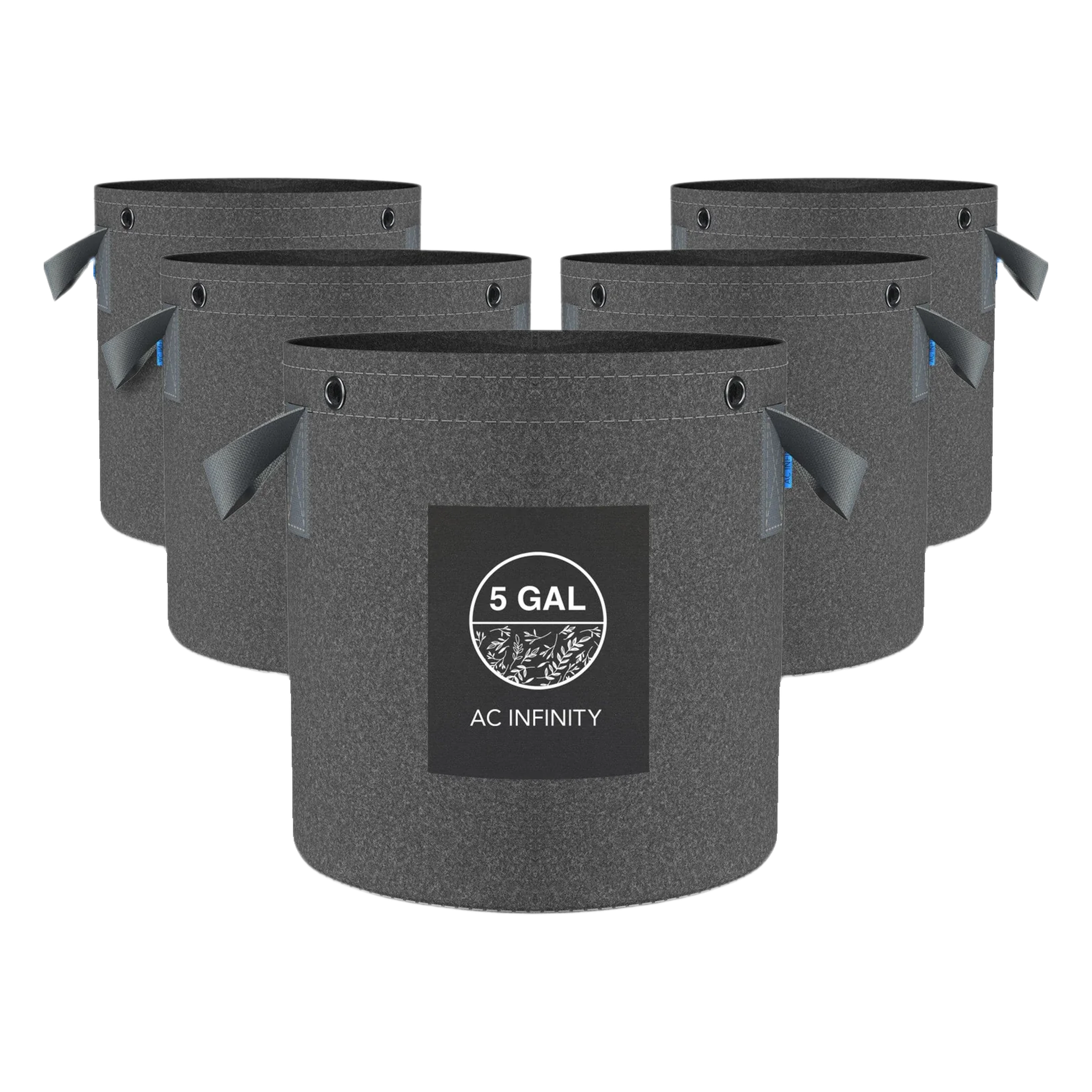 AC Infinity Fabric Pots — 5PK 5 Gallon