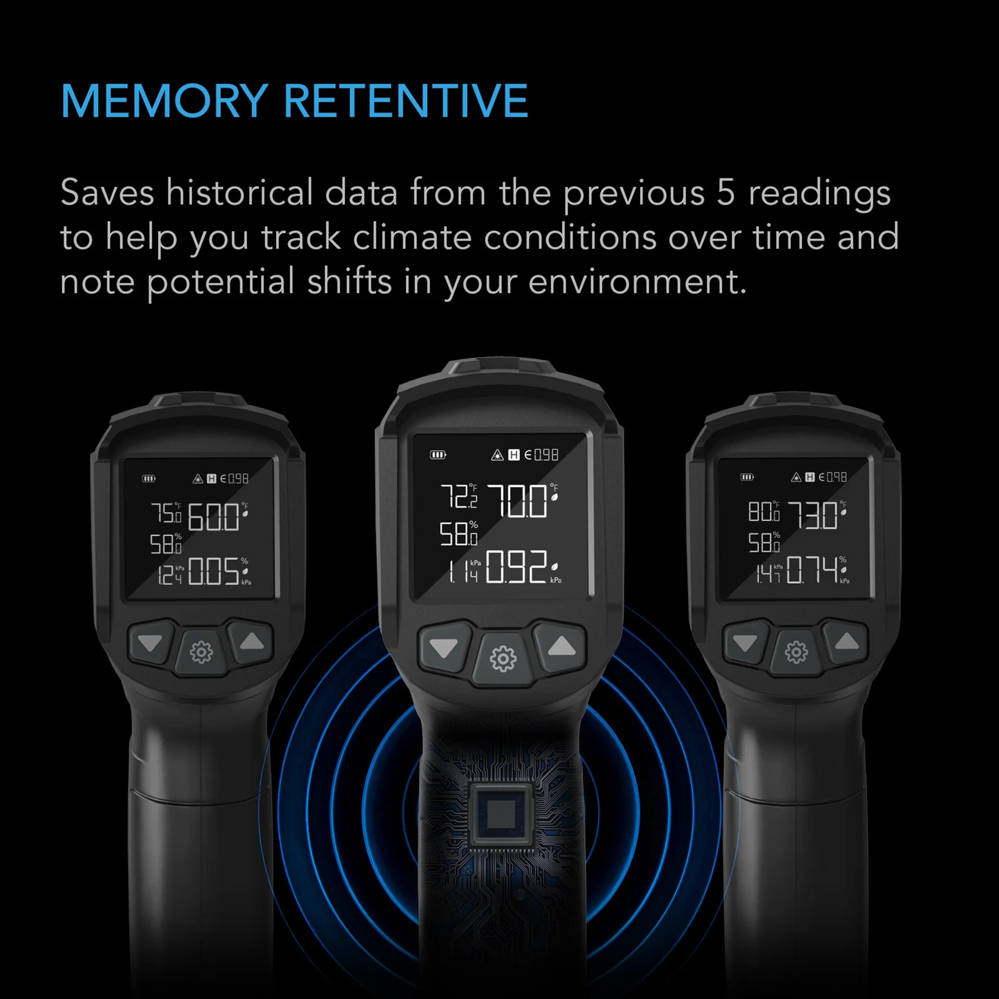 AC Infinity Handheld VPD Monitor — Memory Retentive