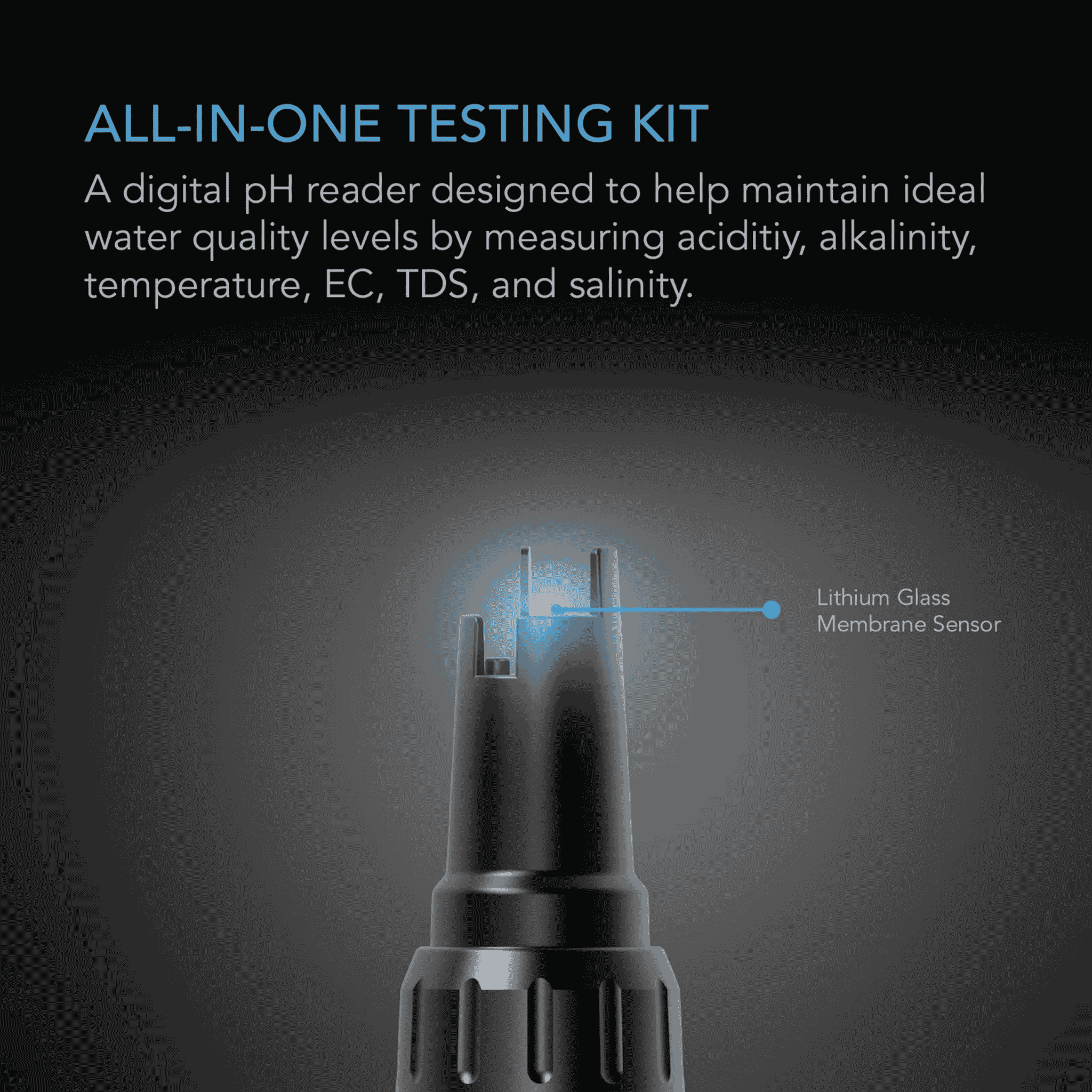 AC Infinity Hydroponic Meter PRO Kit all-in-one testing — pen carrying case & calibration solutions