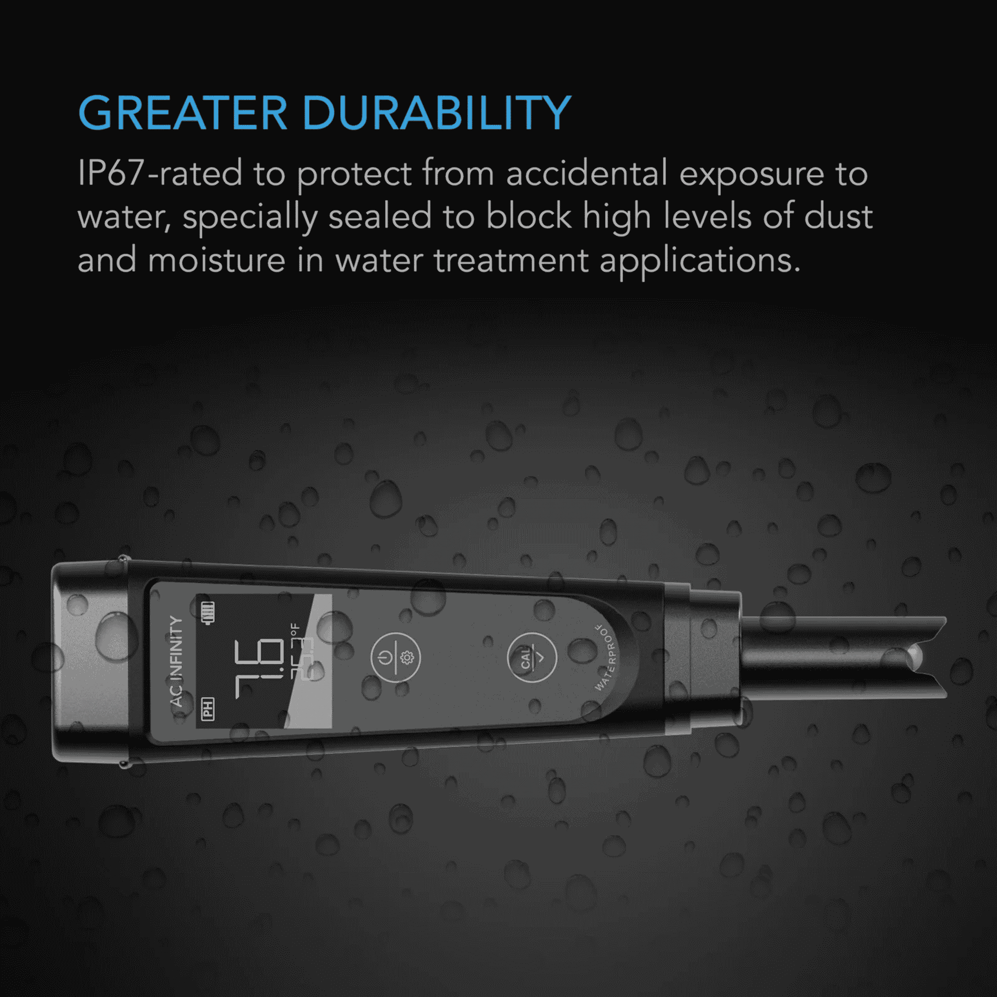 AC Infinity Hydroponic Meter PRO Kit greater durability — reinforced body for daily field use