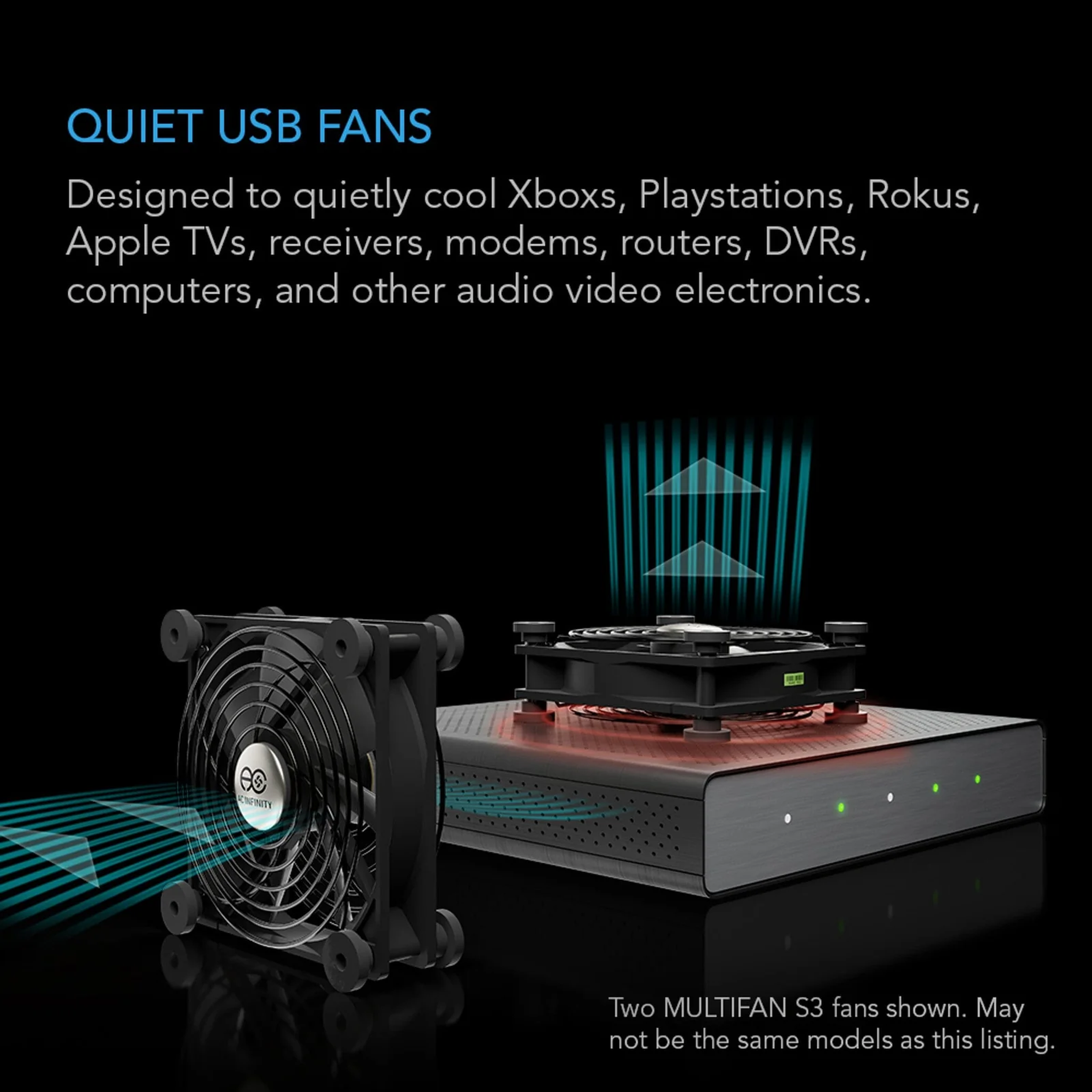 AC Infinity MULTIFAN Mini — Quiet USB Fans