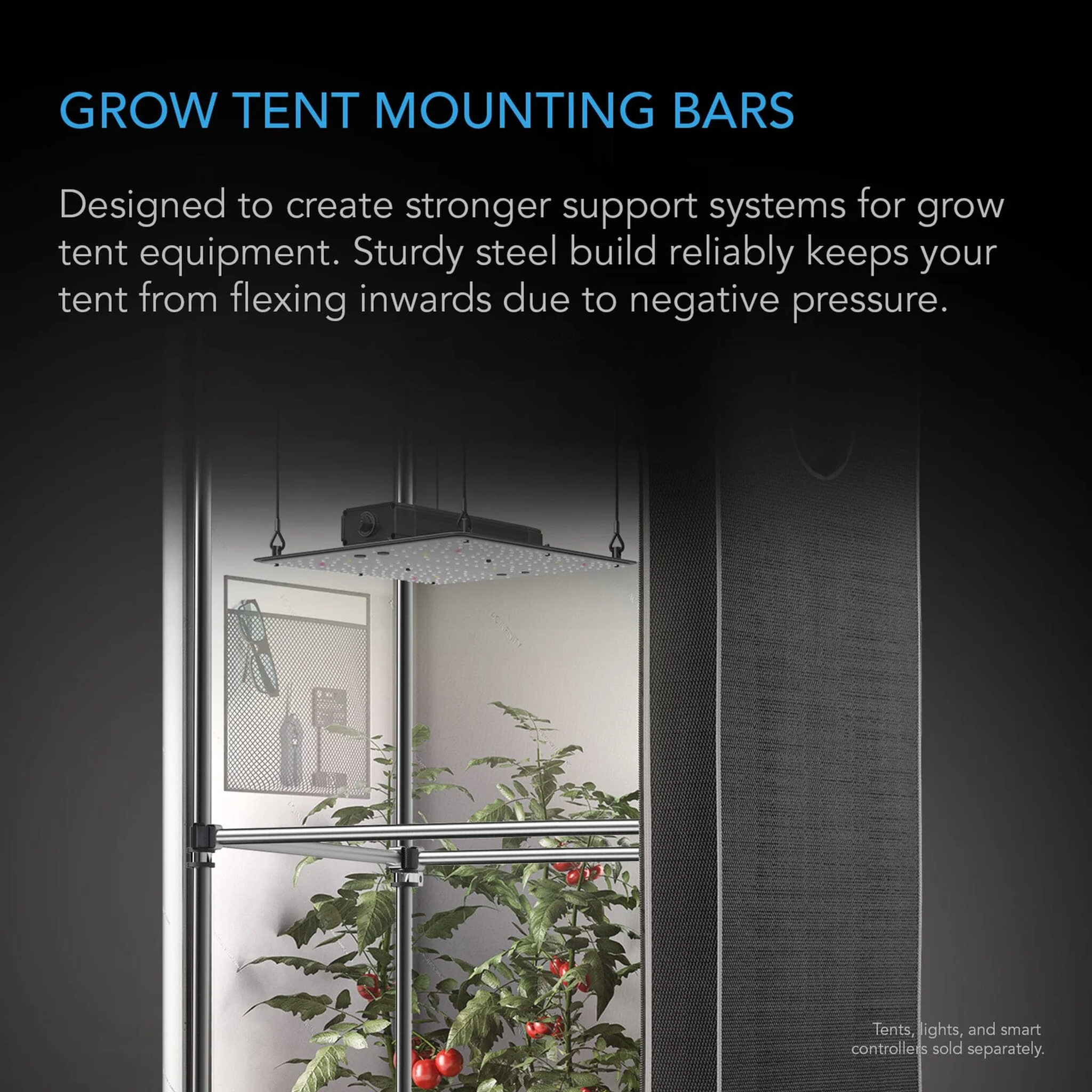 AC Infinity Mounting Bars — Grow Tent Mounting Bars