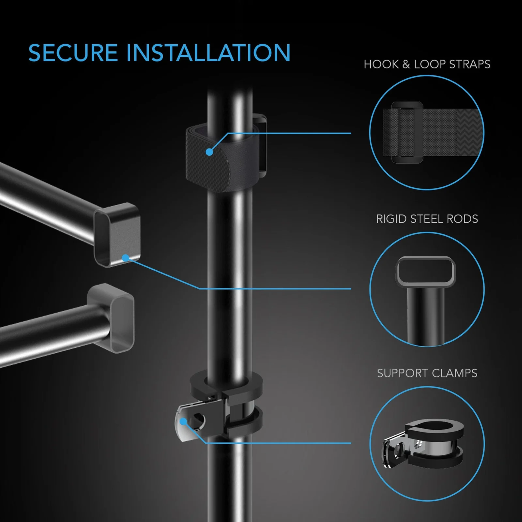 AC Infinity Mounting Bars — Secure Installation