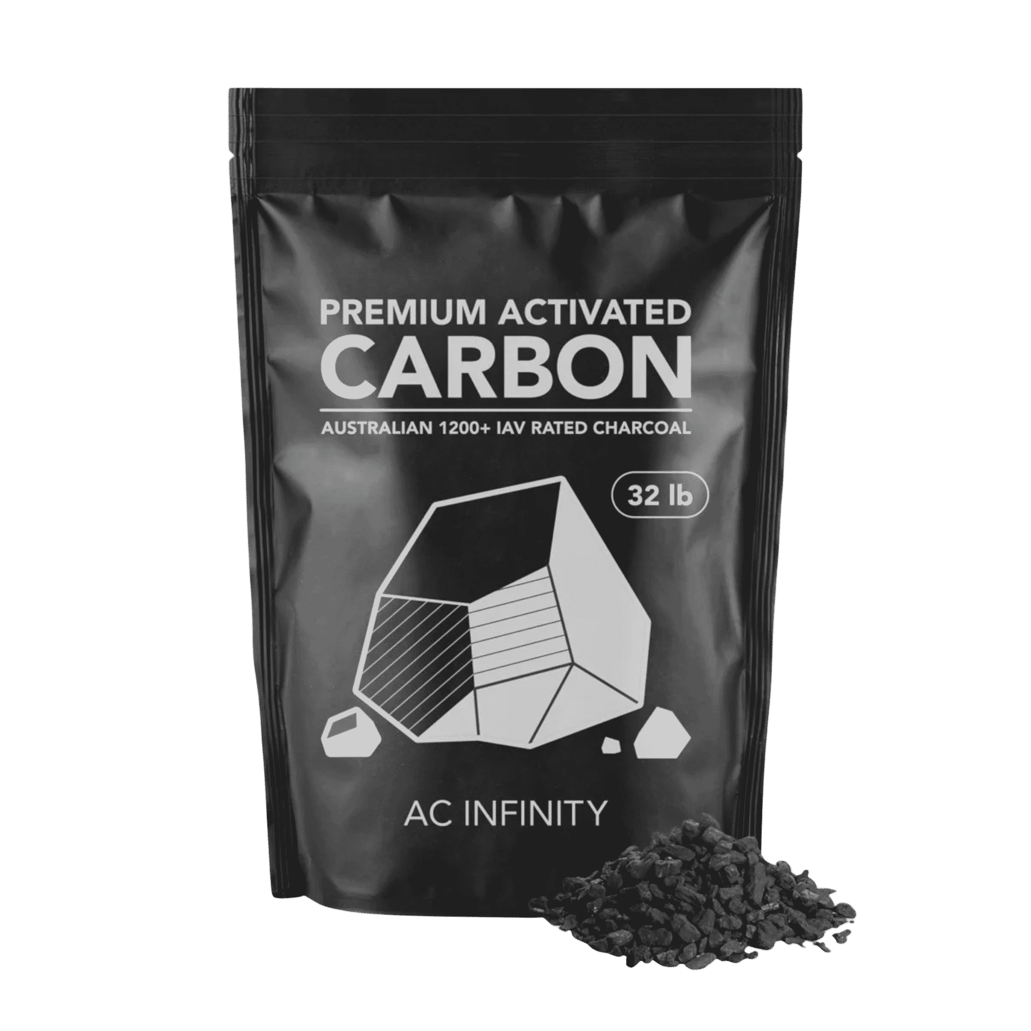 AC Infinity Premium Activated Carbon Refill - 32lb — RC412 Charcoal for Filter Refurbishment