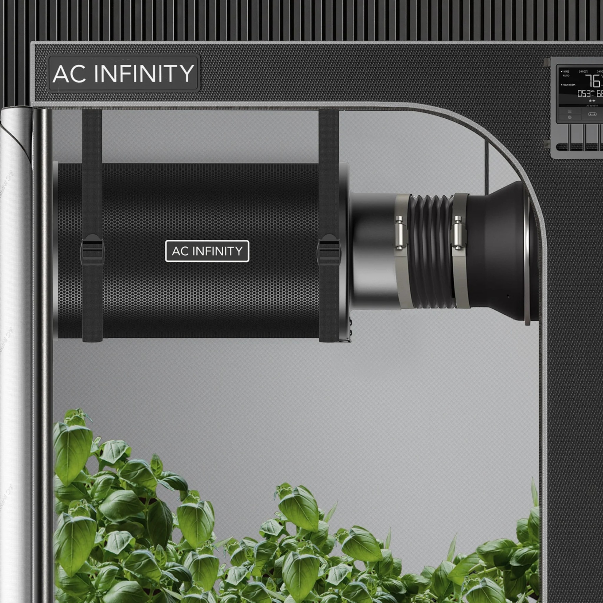 AC Infinity Refillable Carbon Filter Display