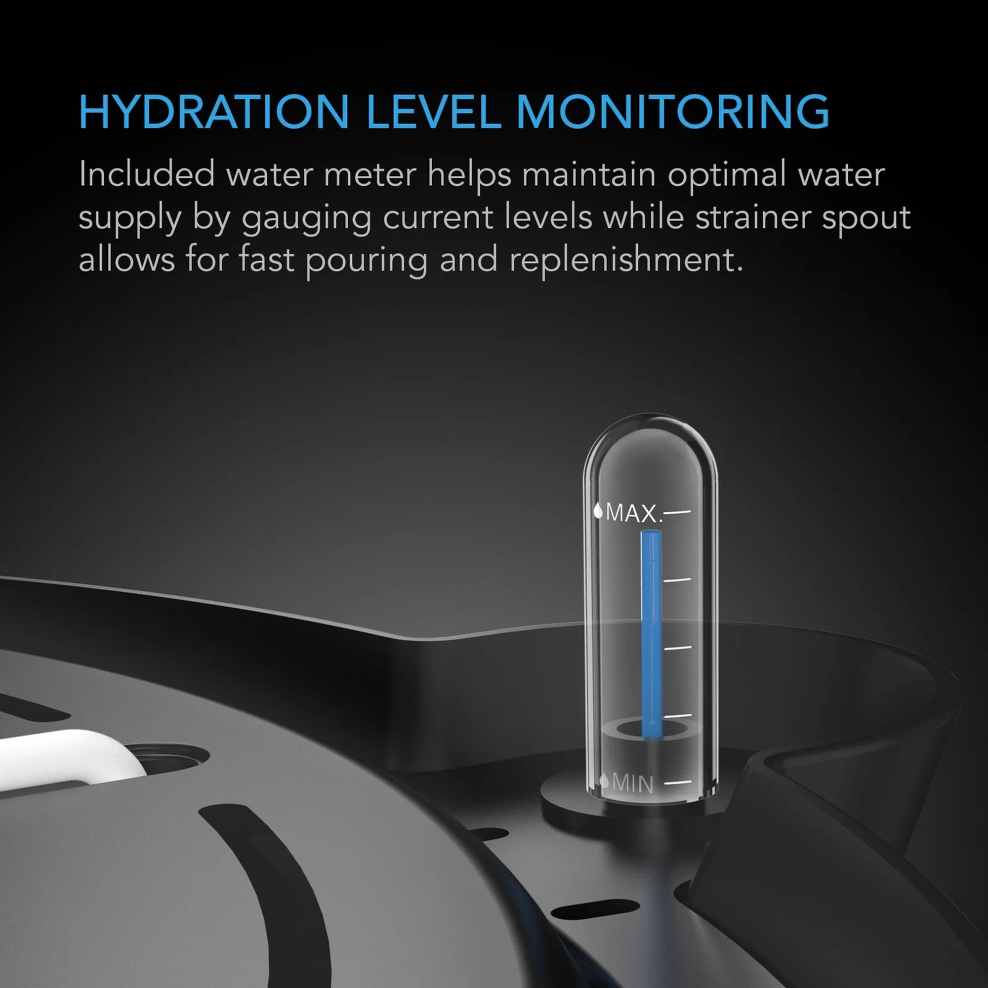 AC Infinity Self Watering Base — Hydration Level Monitoring