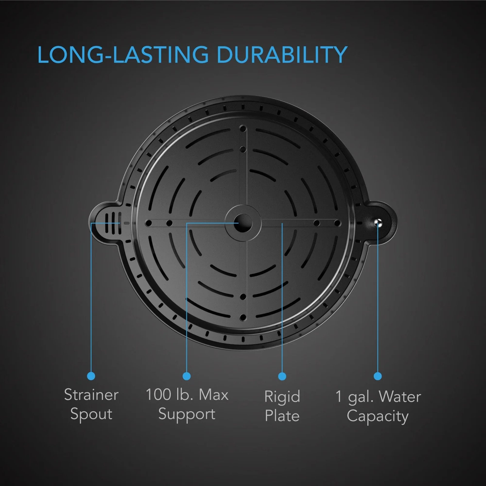 AC Infinity Self Watering Base — Long-Lasting Durability