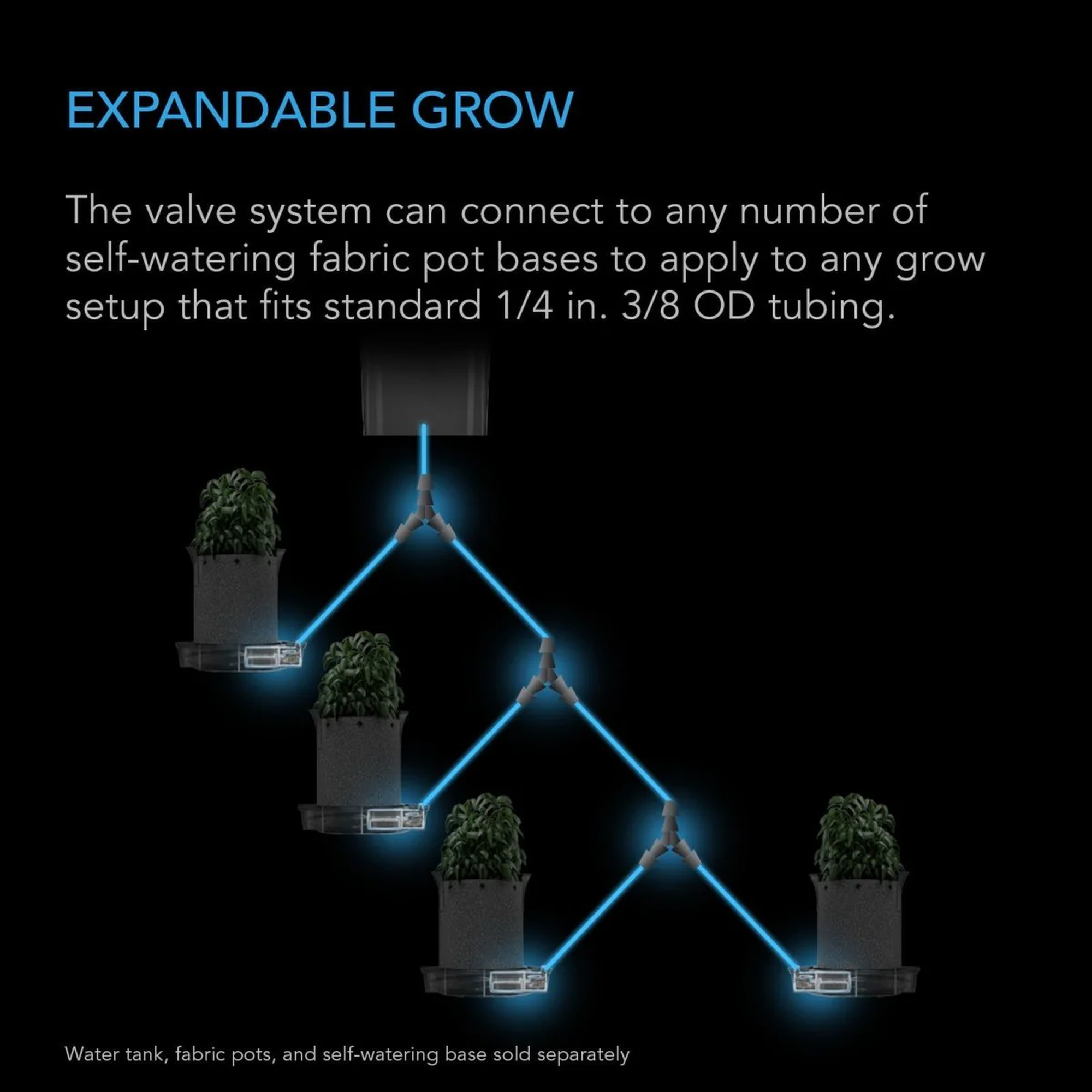 AC Infinity Self Watering Base Valve Kit — Expandable Grow