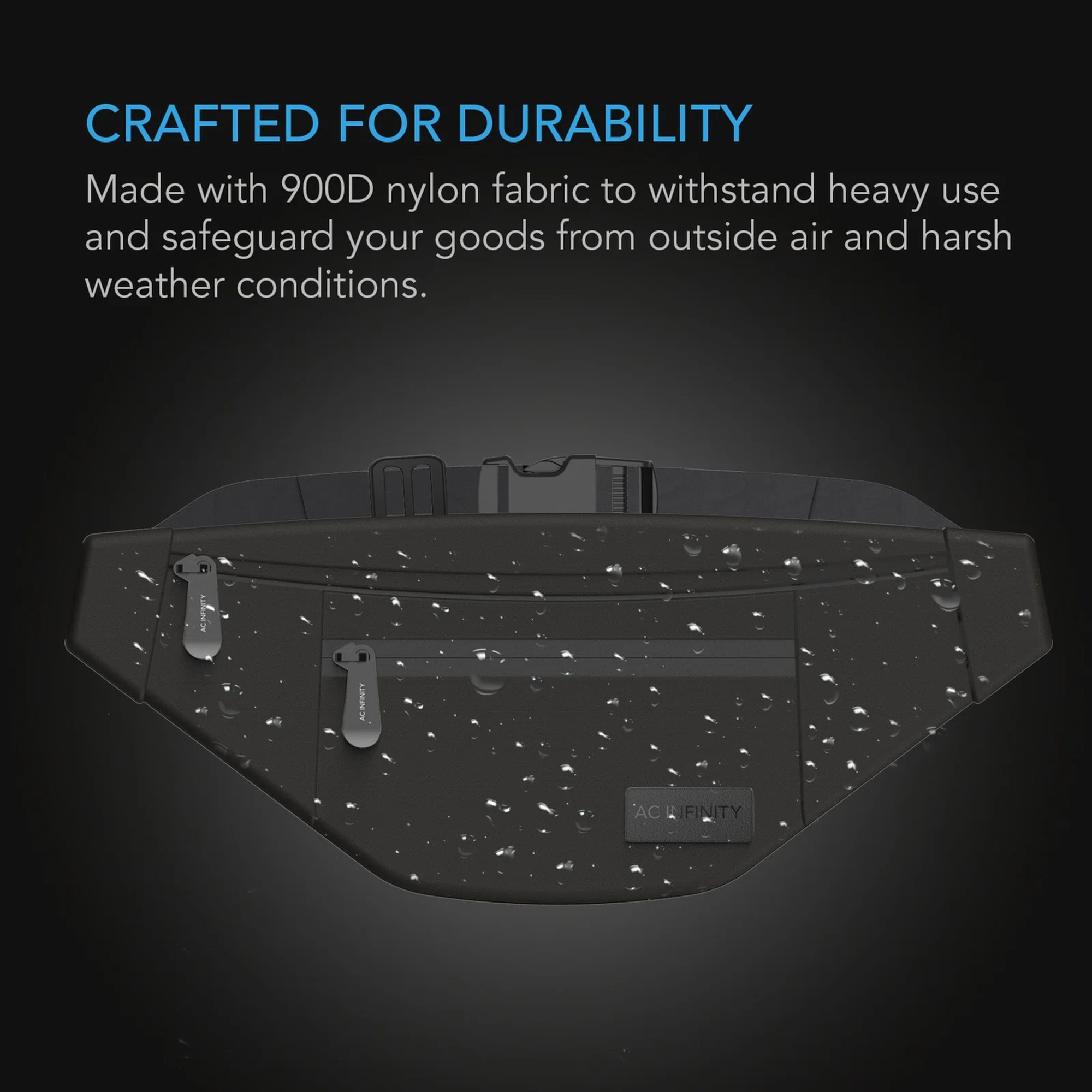 AC Infinity Smell Proof Bag Belt Bag — Crafted for Durability