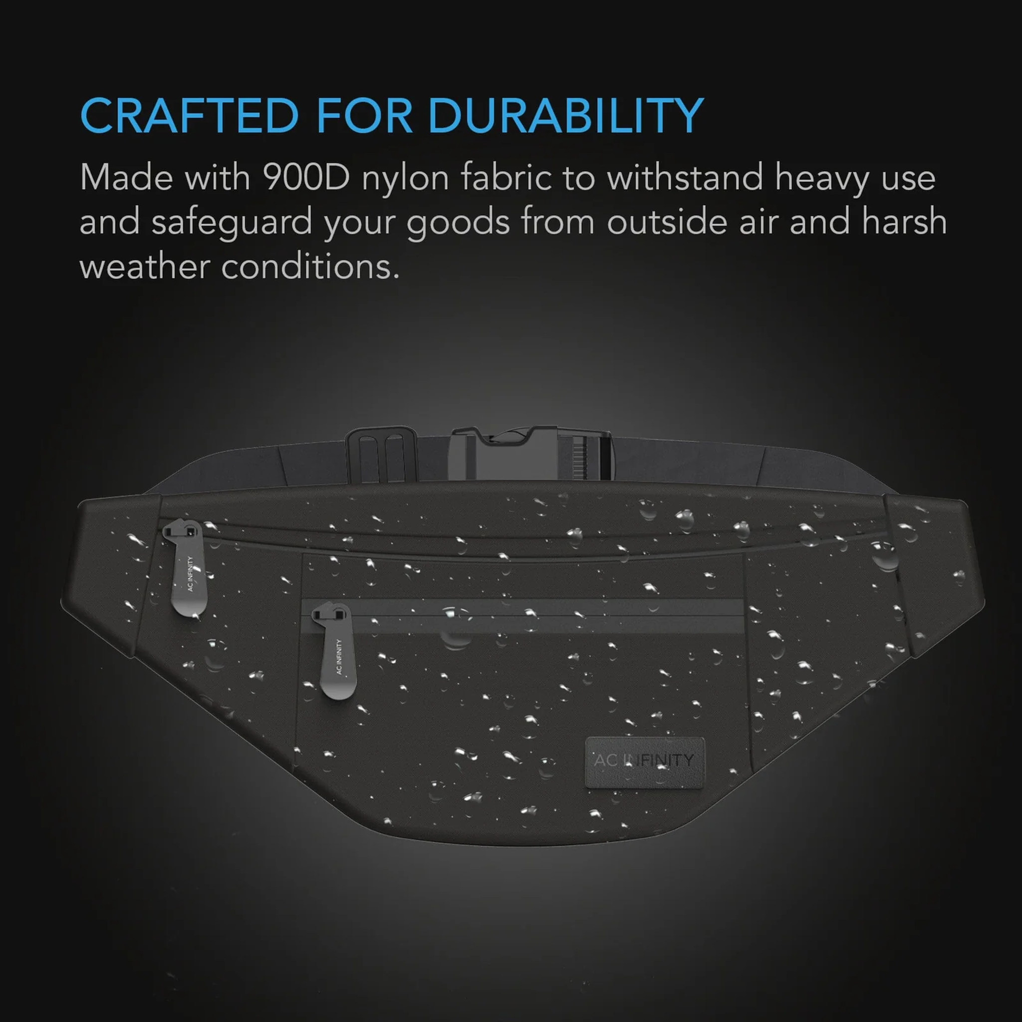AC Infinity Smell Proof Bag Belt Bag — Crafted for Durability