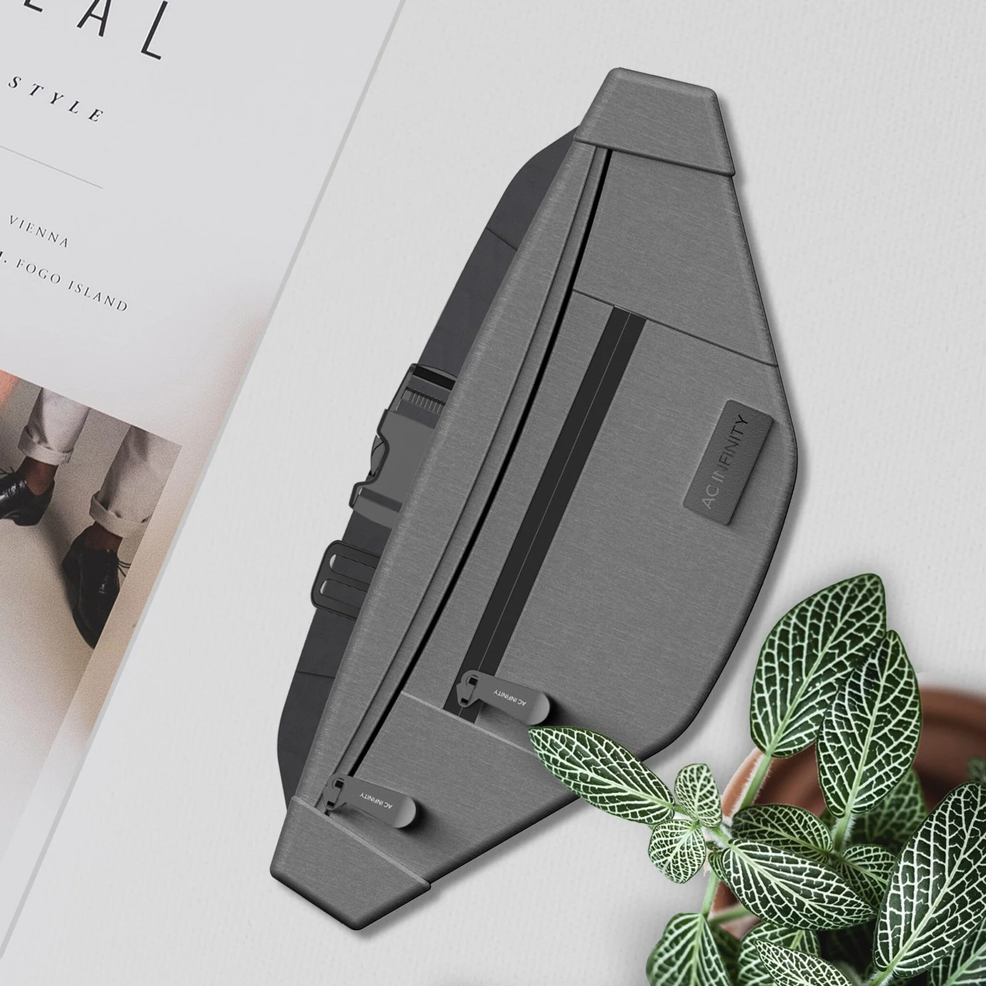 AC Infinity Smell Proof Bag Grey — Lifestyle