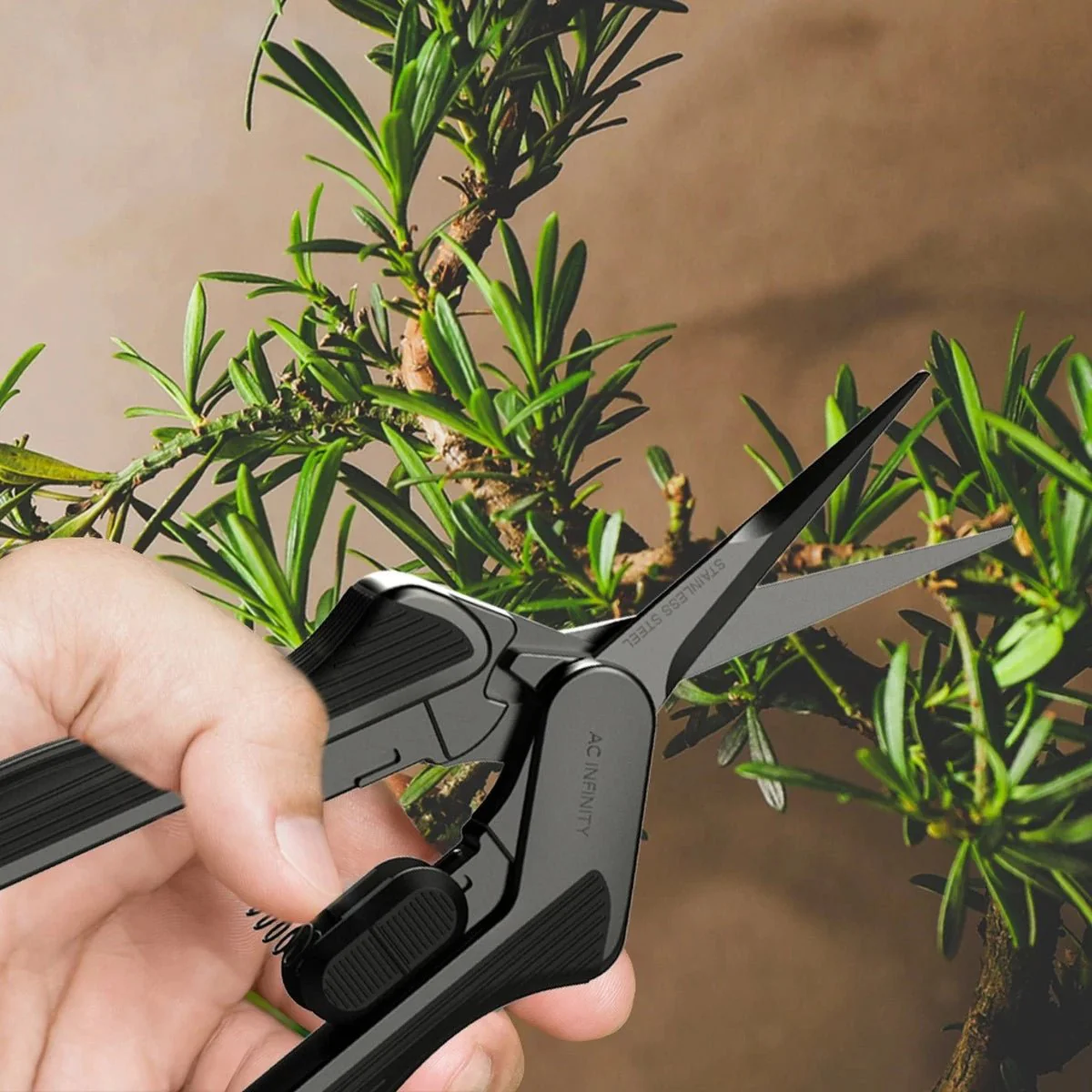 AC Infinity Stainless Steel Pruning Shears — Lifestyle